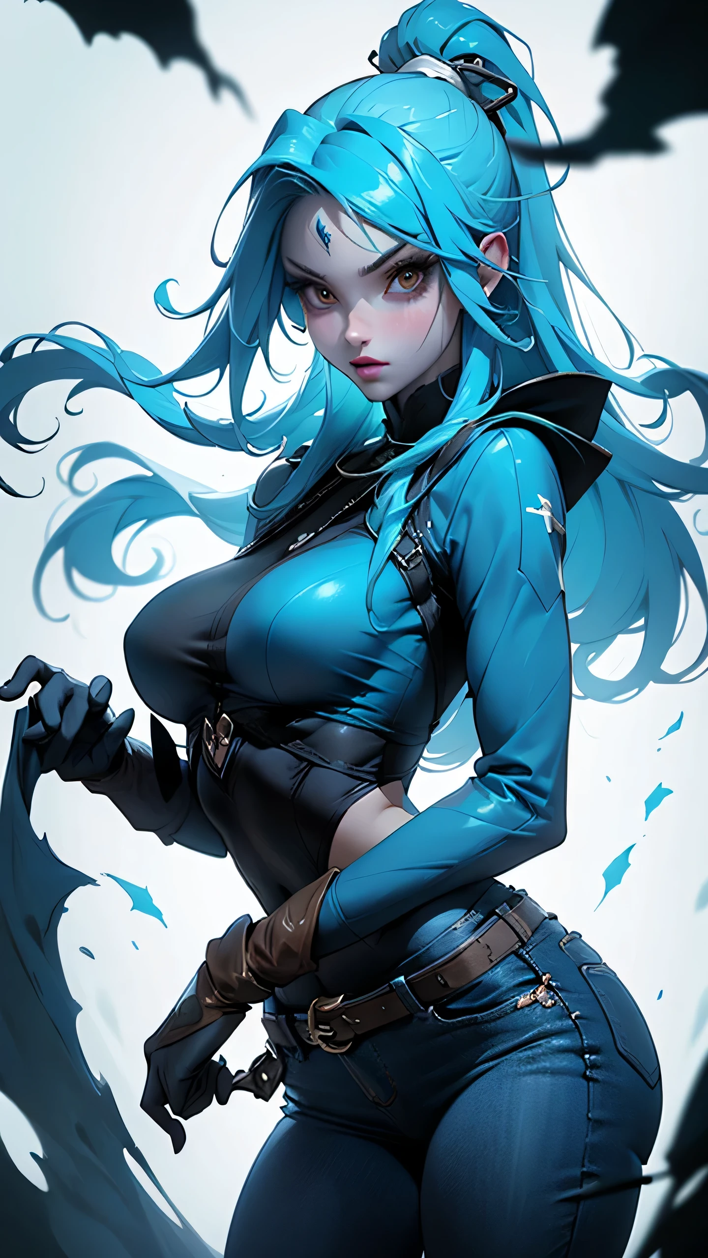 1 girl, lucina, fire emblem, blue hair, blue eyes, soft, soft light, delicate, jewelry, frills, (cum on face, vagina), small breasts, filigree, exposed breasts, (thighhigh boots), blue, on knees, close up on face, tongue out, mouth open, excited, ffacial