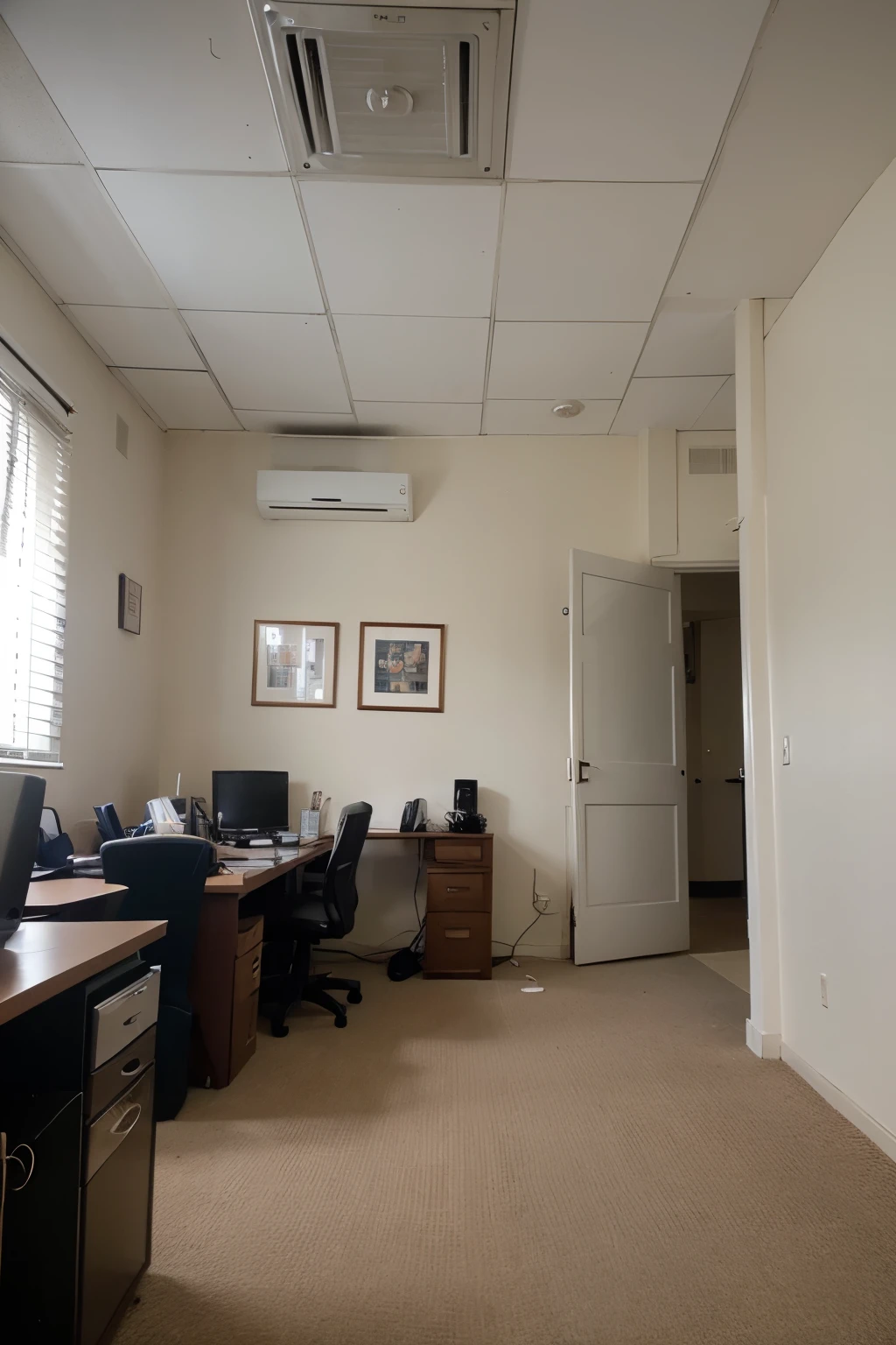 upstairs layout of a law office with a large and comfortable reception room, banheiros distintos para ambos os sexos, a room for each partner in their respective area of activity (Trabalhista, Social Security and Tax), a file room and photocopier allocation, uma copa e um estacionamento pavaavo para os clientes, other details regarding the hiring of 01 secretary, 01 general services assistant and 03 law interns