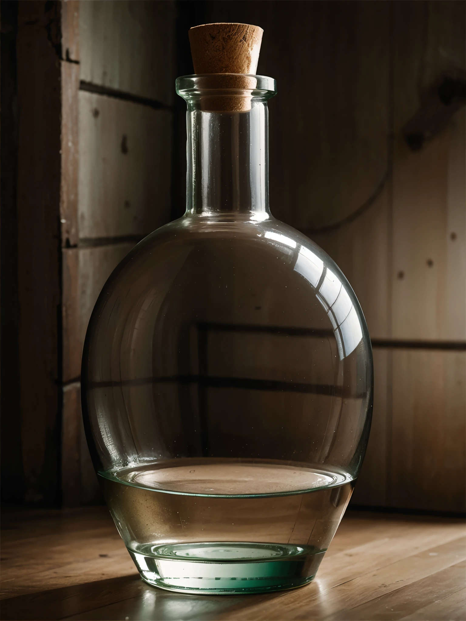 Una flor dentro de una botella de vidrio