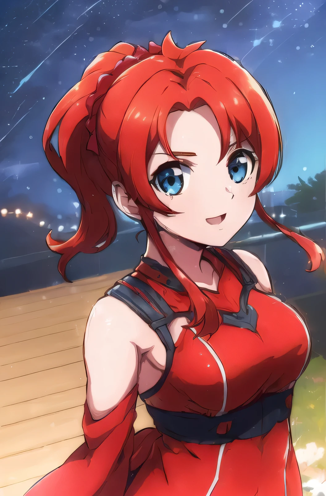 (noite:1.7), Japan, Tokyo, Vista da cidade, Antes da janela,
standing at attention,
terno vermelho,cinto,
cabelo loiro , olhos azuis,hair ornament, hair elastic,rabo de cavalo,red elastic,
1 garota, 24 anos,mulher madura,lindo Finger,lindo long legs,lindo corpo,lindo Nose,lindo character design, olhos perfeitos, rosto perfeito,
olhando para o espectador, No centro da imagem,(superior_corpo),(fechar-se),(Concentre-se no rosto dela),
nsfw,arte oficial,papel de parede extremamente detalhado da unidade CG 8k, Perfect Lighting,colorida, Brilhante_frente_face_Lighting,
(obra de arte:1.0),(melhor_qualidade:1.0), ultra high resolution,4K,ultra-detalhado,
fotografia, 8k, HDR, high resolution, absurdos:1.2, Retrato Kodak 400, Film grain, fundo desfocado, Bokeh:1.2, reflexo de lente, (vibrante_cor:1.2)
(lindo,grande_seios:1.4), (lindo_face:1.5),(estreito_cintura),