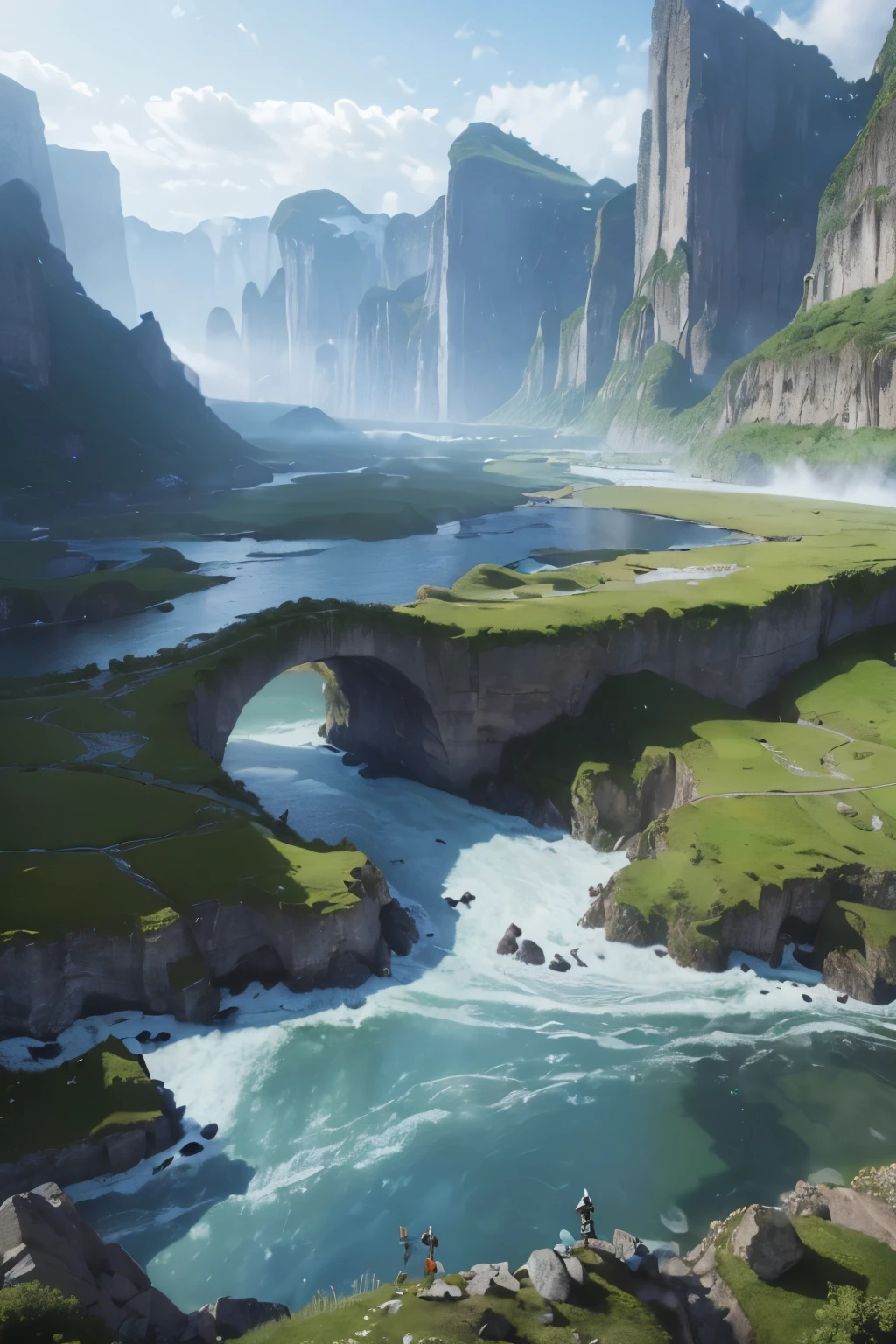 ((epic composition: 1.5), 8k resolution: 1.2, fantasy scene: 1.1, hyperrealistic: 1.37, canvas aesthetic: 1.2)
An epic composition unfolds before your eyes in this 8k resolution fantasy scene, meticulously crafted with hyperrealistic detail. The canvas aesthetic comes alive with grandiose landscapes, intricately designed elements, and lifelike characters that captivate the senses.
((gigantic landscape: 1.5), mighty mountains: 1.1, enchanting forests: 1.1, sparkling rivers: 1.1, crystal-clear