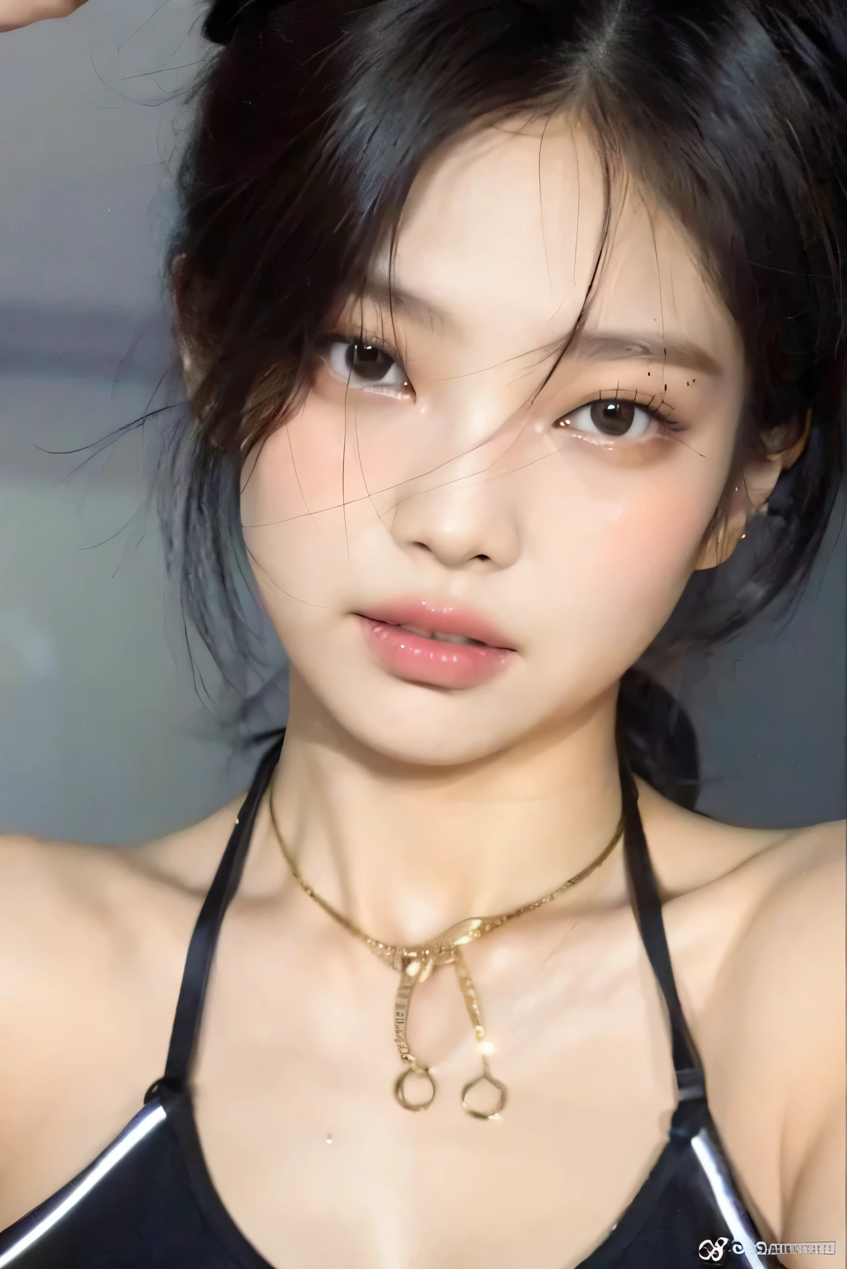 Close-up of woman posing for photo wearing black top, blackpink jennie, Heonhwa Choi, Taejun Kim, Lee, Ji - Eun, Lee, Ji - Eun, Jaeyeon Nam, Yoon Se-seon, Jinyoung Shin, Jiyoon Chae, Minjeong Shin, Please park from the minute, Jiyoung Kwak, Stunning young Korean woman