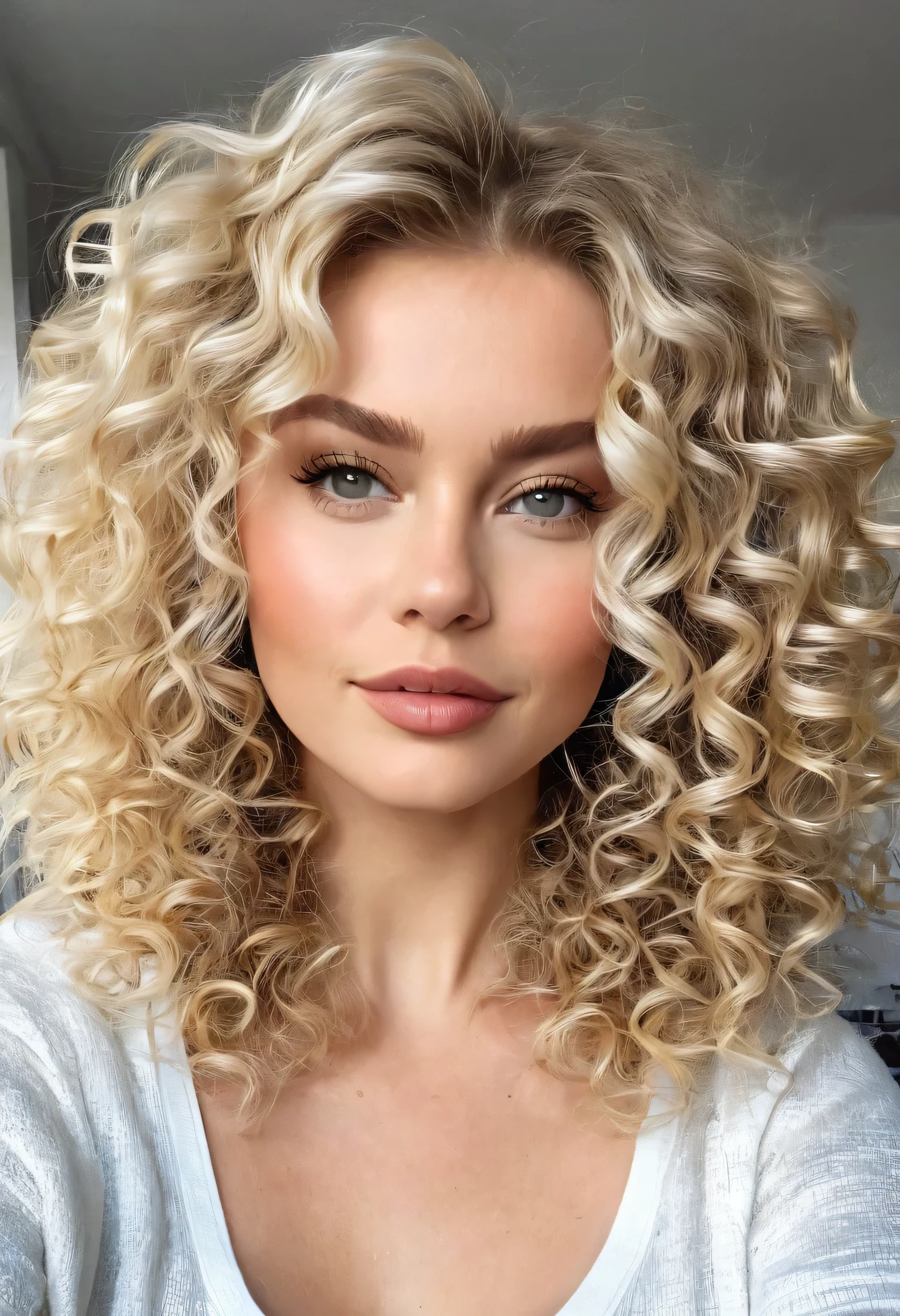 Gorgeous stunning marvelous Gorgeous scandinavian hair curly hairy Blonde haircut wonderful huge magnificent