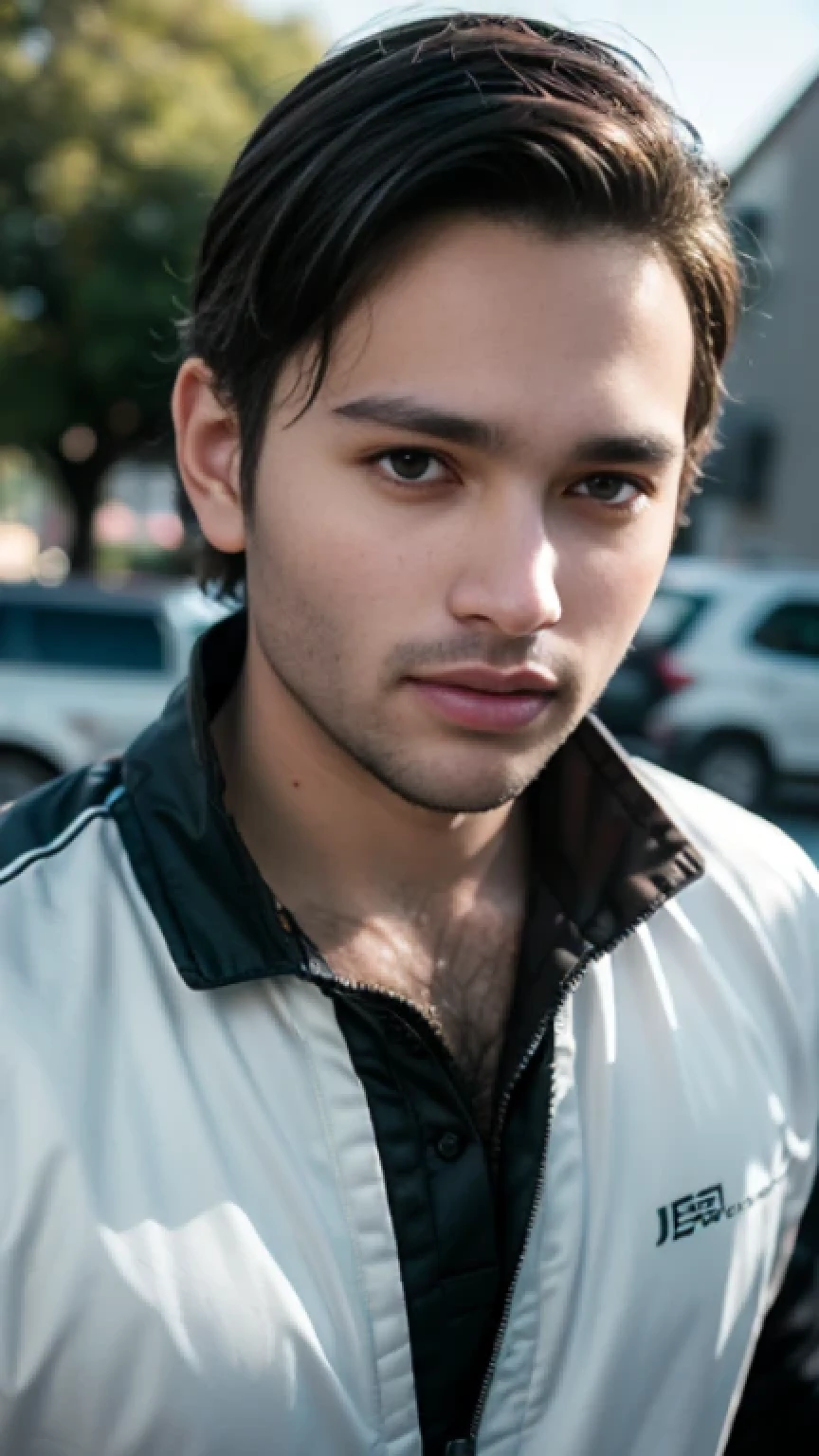 A beautiful young bearded man with highly detailed skin,8k,high res,ultra realistic, photorealism,(real life photo,realistic:1.9),best quality,ultra-detailed,professional,vivid colors,sharp focus,physically-based rendering,studio lighting,bokeh,portraits