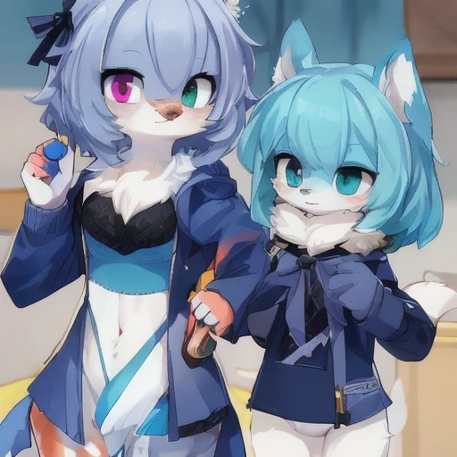 quality
Highly Detailed Eyes:, Highly Detailed Pupils:. Highly Detailed Five Fingers:, Highly Detailed Hands:, Highly Detailed Arms:. Highly Detailed Background:, Highly Detailed Beautiful Illustration:, Masterpiece:, High Quality:, High Quality, High Image Quality:, Anime Illustration, Super Illustration, Unreal Engine, Super 3D Illustration:, Sharpness, Best Picture, Super Fine:, Super Resolution:, 16K:.
Race
(((Only 01, single, 1 female:))), ((Hairy: 0.86)), Beastman, ((Dark blue fur:)), ((Slanted eyes with the charm of a beautiful fox) A woman in her 30s with a cute smile smiles elegantly)), small face, heterochromia:, bright eyes, heart-shaped eyes, fangs on the skin, moderate body shape, medium chest, fluffy tail with coccyx. Attached to:, skin fangs,
situation
sitting
hairstyle
Straight long hair with bangs
clothing
Casual letter print crew neck tank top, casual light outer jacket tied around the waist, long jeans
pose/angle
A front shot of a cowboy drinking a plastic bottle of tea.
background
A cute and casual room that is moderately bright.