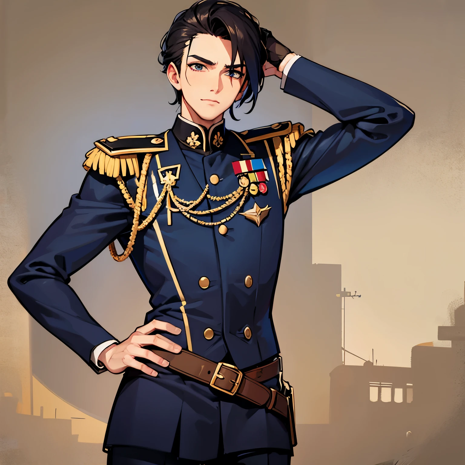 Soldado masculino, anime