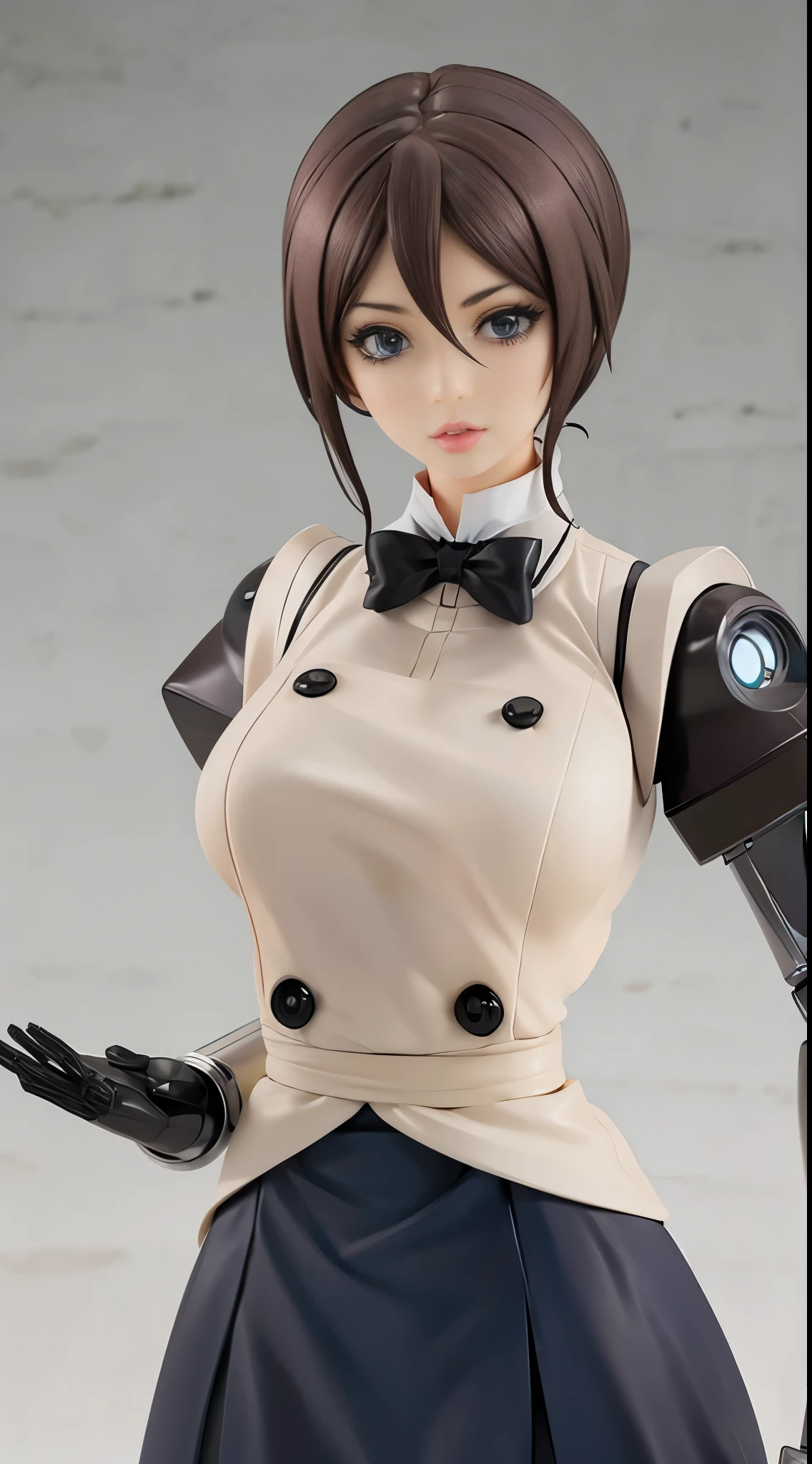 (Beautiful big breasted robot butler:1.3)
