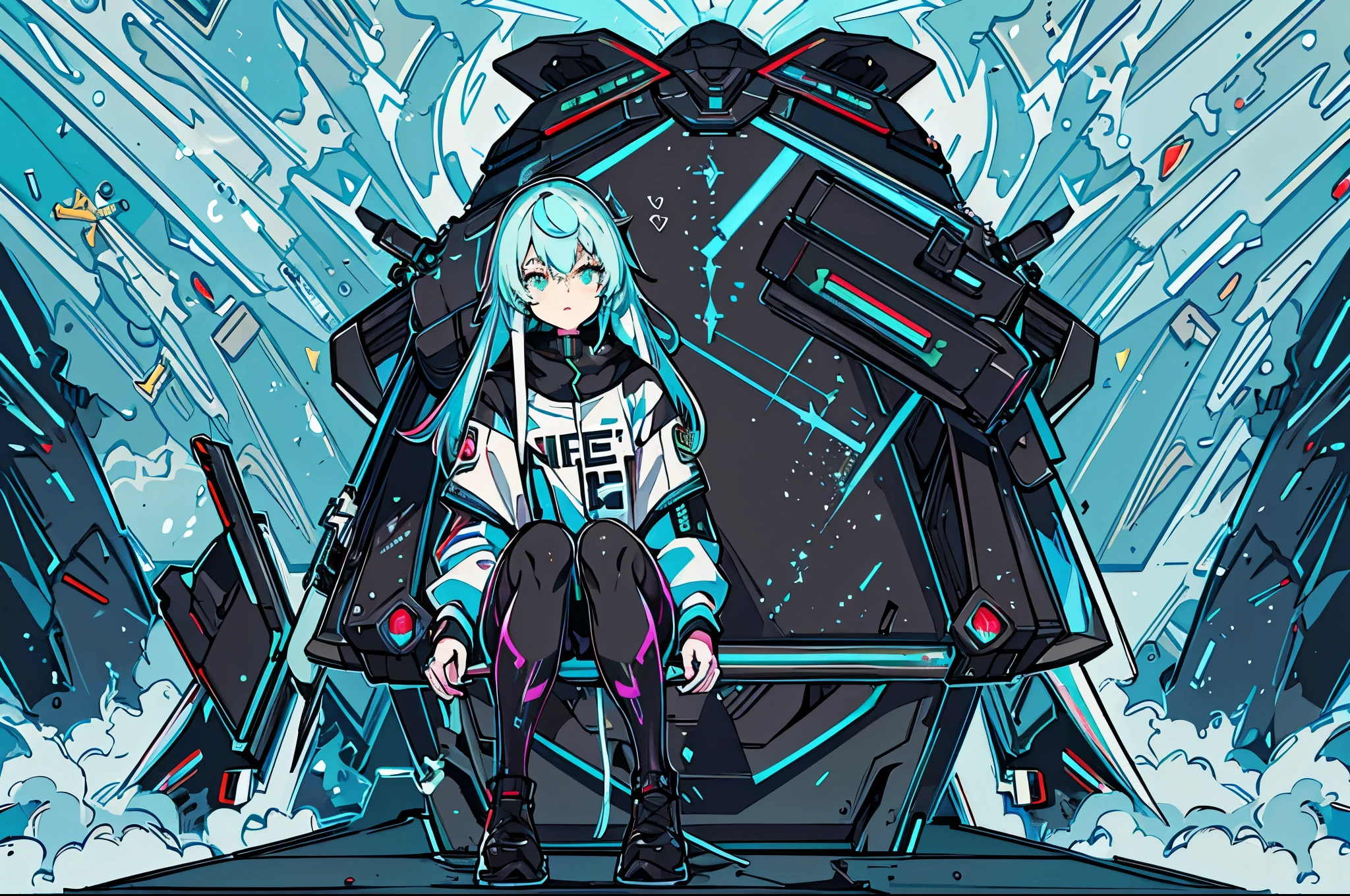 best quality,4k,8k,highres,masterpiece:1.2,ultra-detailed,realistic,physically-based rendering,professional,neon lights,dystopian cityscape,cyberpunk fashion,cyberpunk girl,gleaming cybernetic eyes,futuristic technology,spray-painted graffiti walls,vibrant colors,high-tech gadgets,reflective surfaces,long shiny hair,biohacking,glowing implants,fierce attitude,staticky holograms,urban decay,city lights,metropolis,nighttime ambiance
