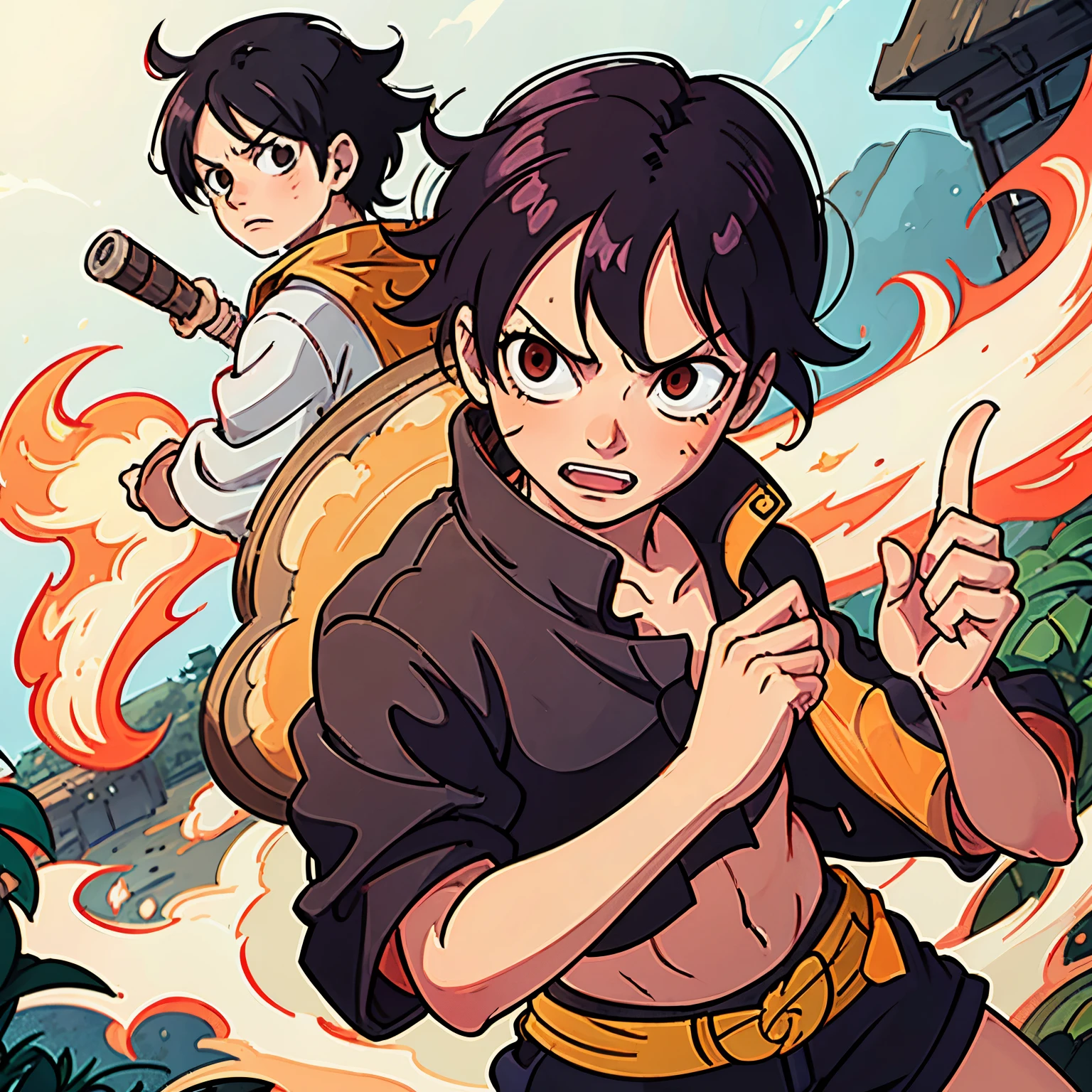 Luffy in naruto verse