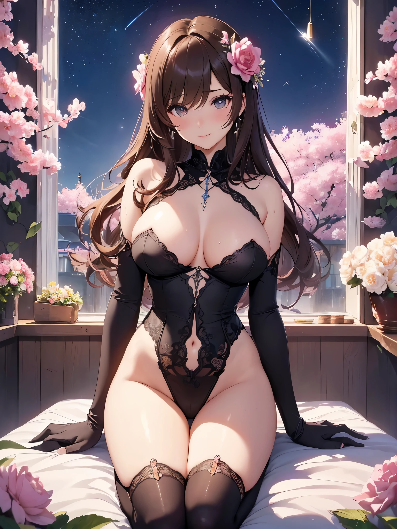highest quality、Highest image quality、masterpiece、),bold composition、)、dynamic angle、y Poses、、ローアングルpowerfulく、detailed groin、、dynamic pose、A super beautiful woman fills the screen((22 years old OL big bust、,アイロンのかかったbeautiful長い髪、brown hair、、slender、beautiful hip,Close-up、Esbian、,beautifulハイクオリティ、beautifulアート、)muste piece、visual art、Depth of the bounds written、gentle light、(bodystocking1.5)、肌にkind、、ティッカーbeautiful装飾的な室内、bedroom、beautiful,elegant、mystical 、こちらを見つめるbeautiful瞳、smile、kind、Motherly love、titautiful、beautiful手、Femme fatale、lots of roses、flower、flower瓶、art nouveau、like a painting、
full body stockings、Fujiko Mine、
detailed details、powerful、open both foot,powerfulく足を開く、、beautifulflower模様装飾の着物、Full Body Stockings、.Approaching、1 nearby.8、cowboyshot.Sweat、beautiful肌、orgasm.y、superY、model shot ,、stylish、dramatic、light、hip、レンブラントlight、three-dimensional feeling of the body,magical gentle light UHD、wet、cherry blossoms、flower、starry night,、shooting star、beautiful世界、art nouveau