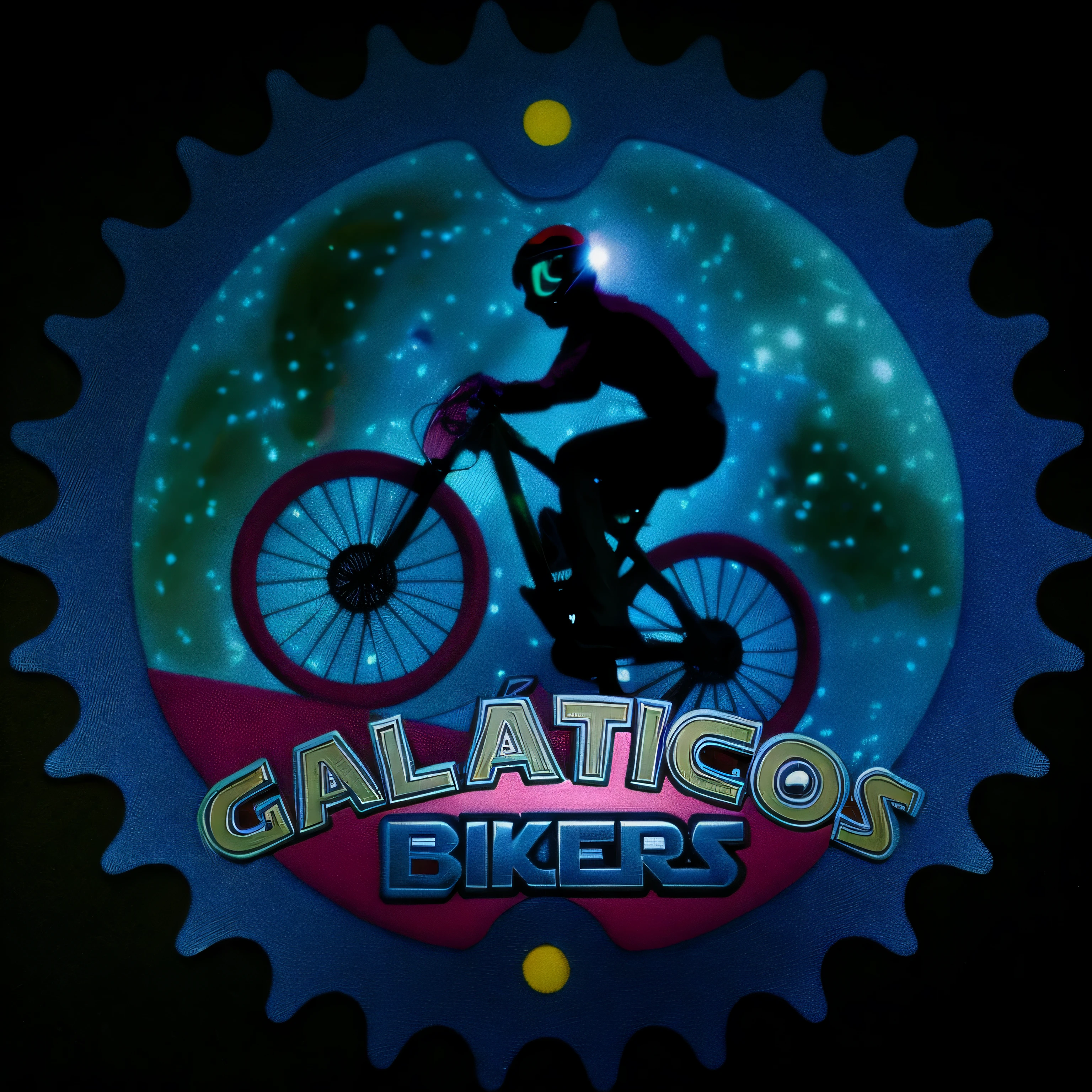 um close de uma pessoa andando de bicicleta presa a uma corrente de bicicleta, Galactic, logo art, Galactus, Galactus!!!!, Galaxy, logo, logo, foto descoberta, Galactic news, por Randy Gallegos, bicicletas, Galaxys, gintas galvanauskas, metallic Galactic, motociclista, advertir, Galactic dreamcatchers, balask, sem gradientes, cores cinza e preto