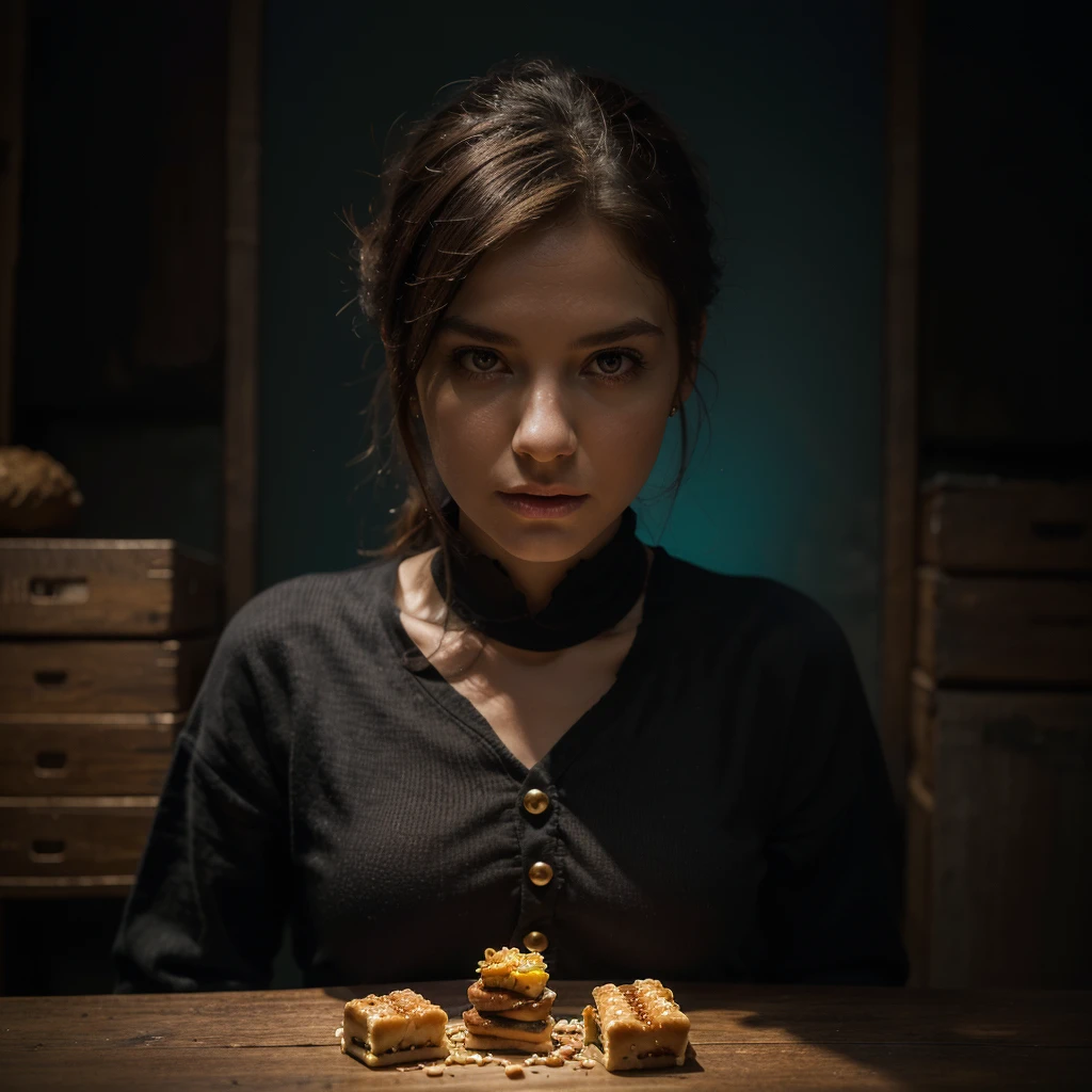 female Gummy adventurers,rock candy dungeon,dreaded skeletal mage made of pretzels,high fantasy,food dreaming,(best quality,4k,8k,highres,masterpiece:1.2),ultra-detailed,(realistic,photorealistic,photo-realistic:1.37),vivid colors,portraits,HDR,sharp focus,physically-based rendering,extreme detail description,professional,studio lighting,colorful,surreal lighting,dynamic composition,unexpected twist,magic essence