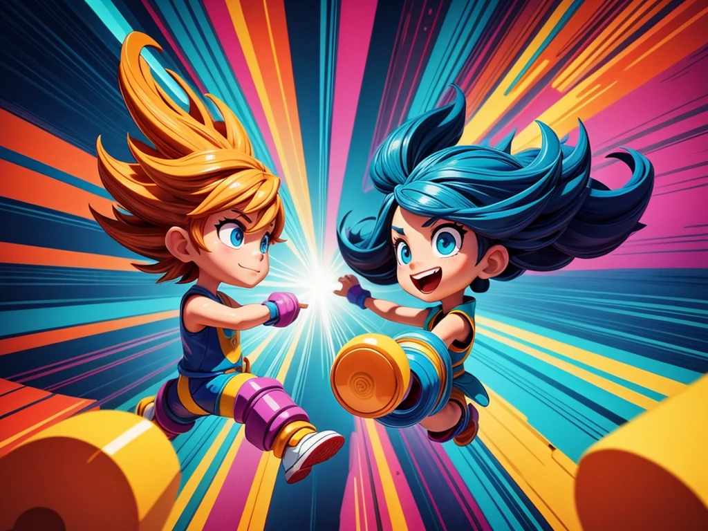 vector art,digital illustration,vibrant colors,crisp lines,stylish and modern,abstract shapes,geometric patterns,symmetry,bold and eye-catching,high contrast,professional grade,attention to detail,smooth gradients,innovative design,complex compositions,dynamic poses,expressive characters,playful and energetic silhouette,strong visual impact,dynamic lighting and shadows,stylized backgrounds,artistic freedom,creative exploration,limitless possibilities,imagination unleashed