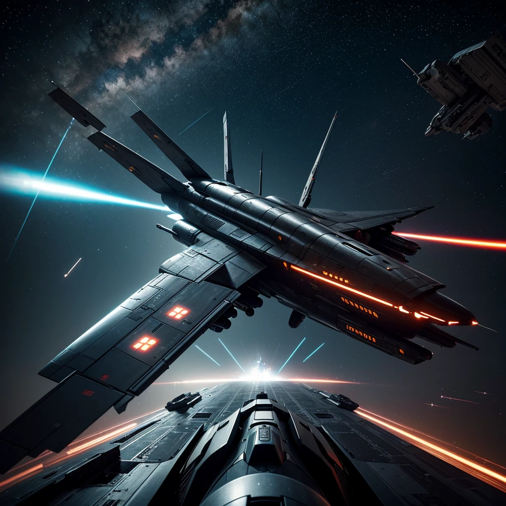 (best quality,4k,8k,highres,masterpiece:1.2),ultra-detailed,(realistic,photorealistic,photo-realistic:1.37),space fighter pilot,cockpit,HUD,Vector Art,rebel Gundam,battle,squad,space war,pilot uniform,helmet,squadron insignia,advanced technology,starry background,intense action,dark colors,shadows,futuristic,sci-fi,explosions,thrusters,guns,missiles,radar screen,target lock,cockpit controls,reflections,high contrast,glowing lights,metallic surfaces,sharp edges,energy shield,fast-paced,adrenaline rush,starship,spacecraft