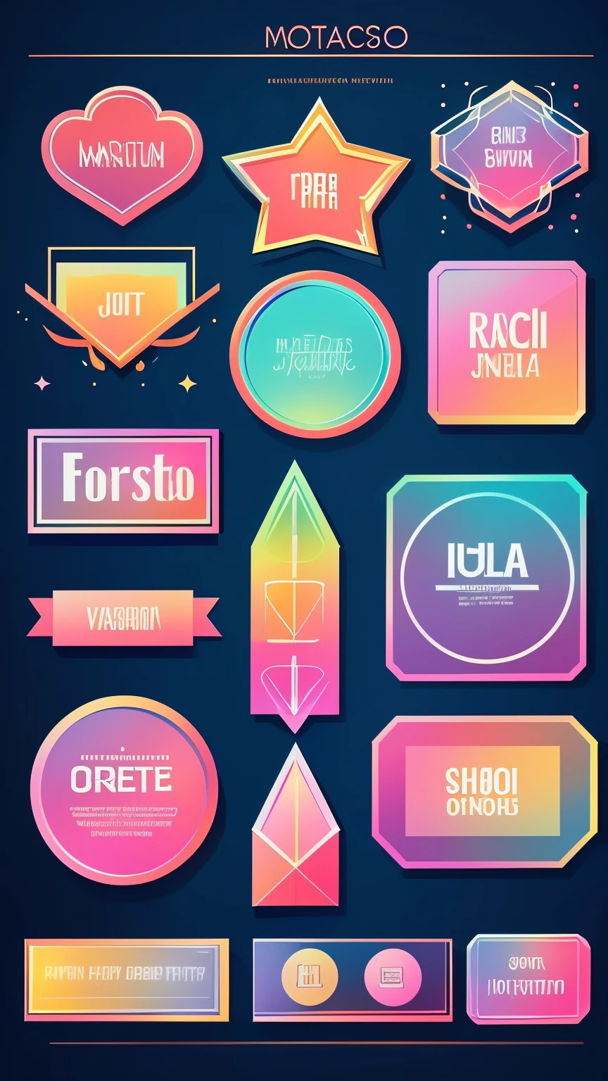 vector art, masterpiece, variety of visual styles that combine various artistic elements like a sparkling iridescent pastel and vivid colors, background simple text