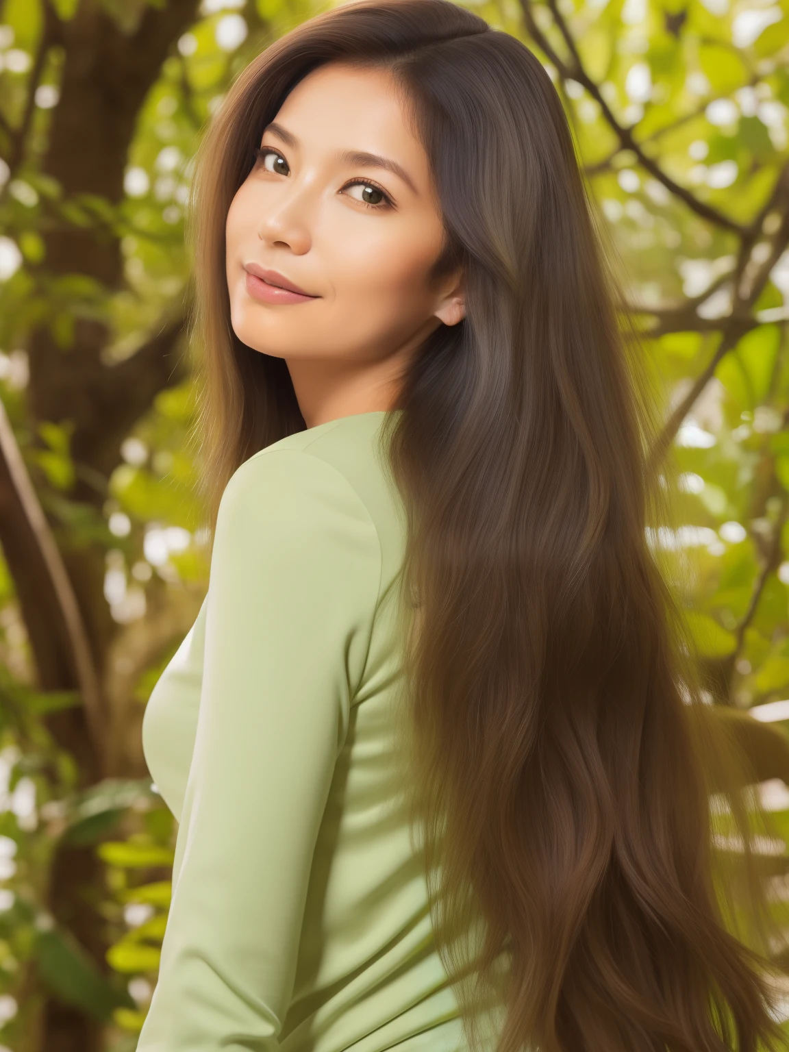 obra de arte, Melhor qualidade,1 garota,cabelo longo liso escuro, vietnamita