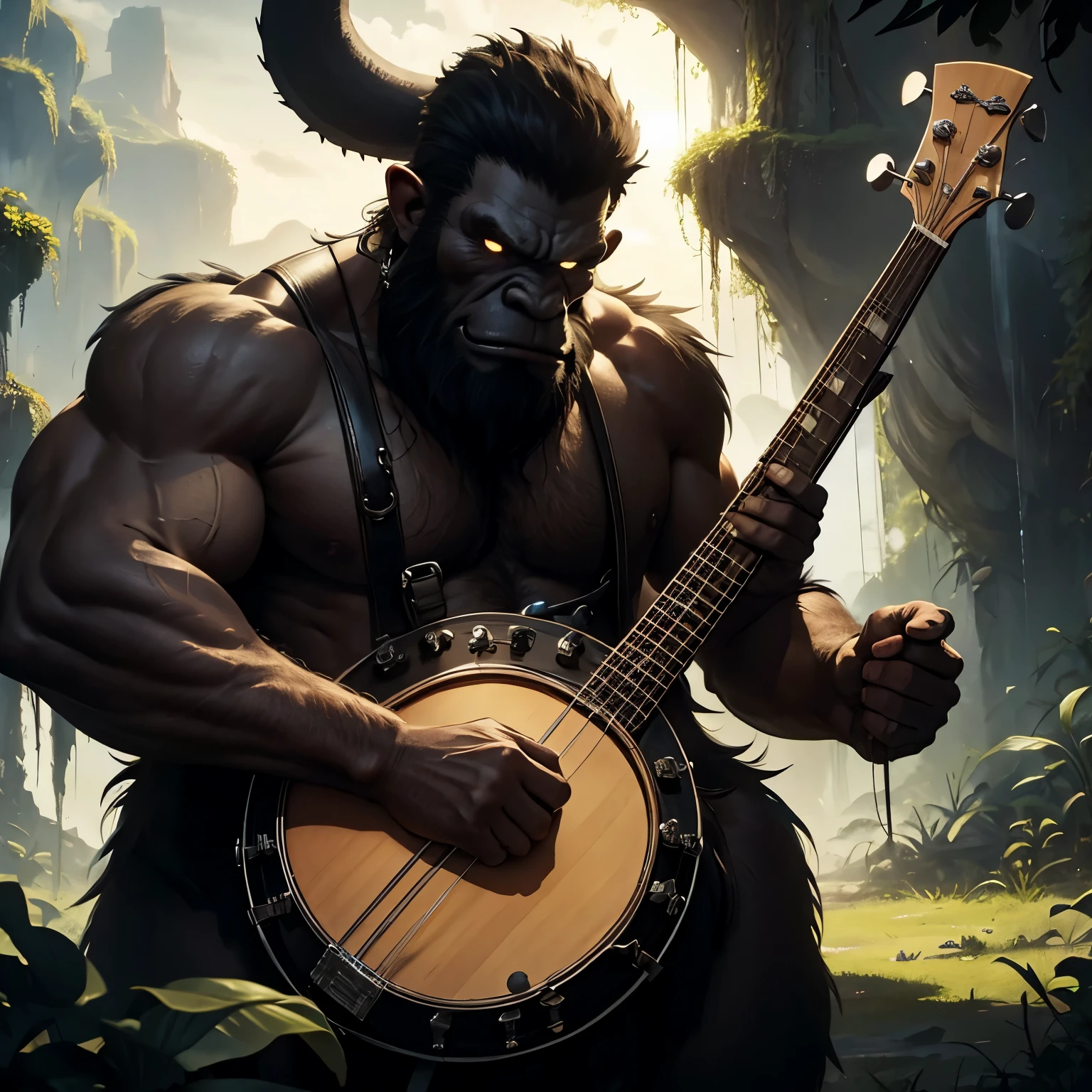 Banjo Negro gigante 