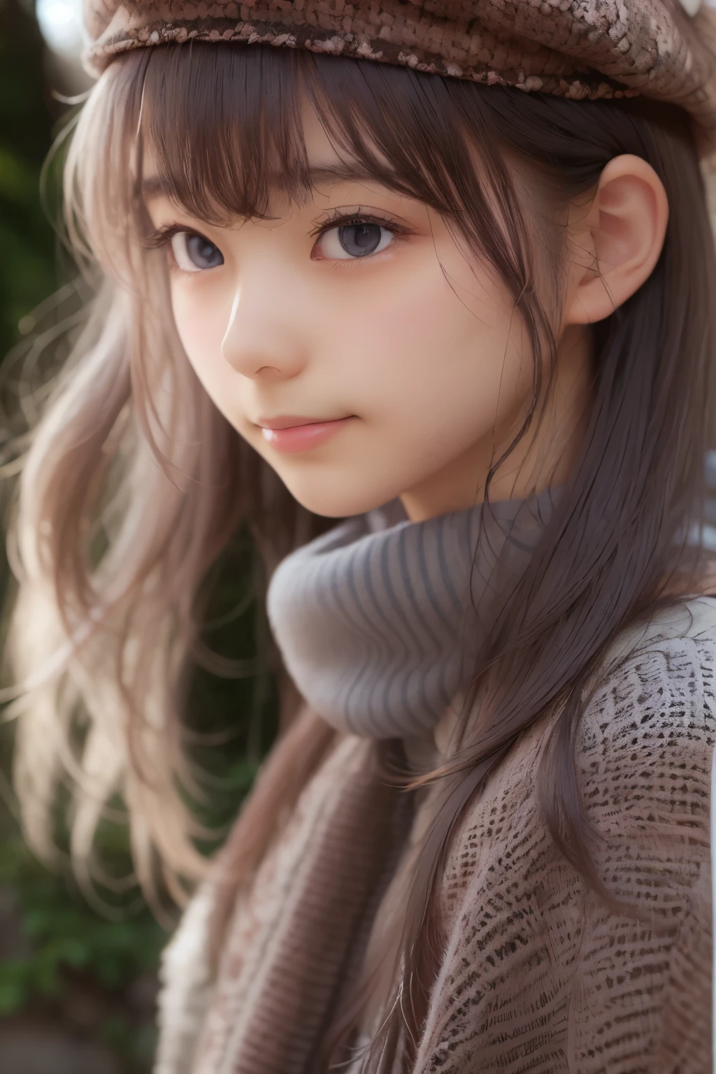 (( sfw: 1.4)), (( detailed face)), (( sfw, beret , smile , outdoor, 1 Girl)), Ultra High Resolution, (Realistic: 1.4), RAW Photo, Best Quality, (Photorealistic Stick), Focus, Soft Light, ((15 years old)), ((Japanese)), (( (young face))), (surface), (depth of field), masterpiece, (realistic), woman, bangs, ((1 girl))