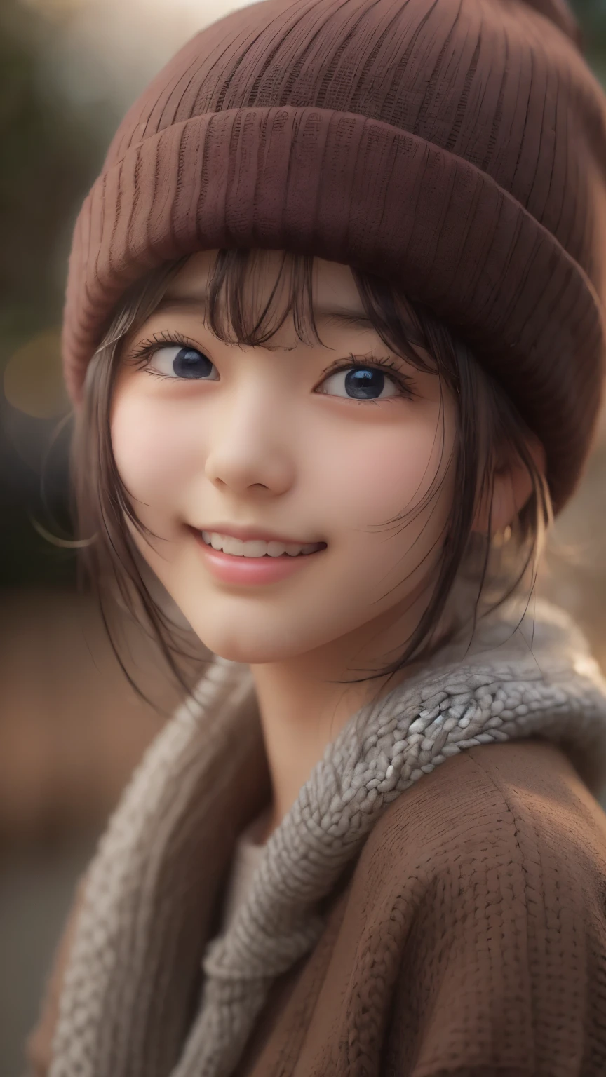 (( sfw: 1.4)), (( detailed face)), (( sfw, knit hat , smile ,, extra short hair, sidelocks-hair, outdoor, 1 Girl)), Ultra High Resolution, (Realistic: 1.4), RAW Photo, Best Quality, (Photorealistic Stick), Focus, Soft Light, (()), ((Japanese)), (( (young face))), (surface), (depth of field), masterpiece, (realistic), woman, bangs, ((1 girl))