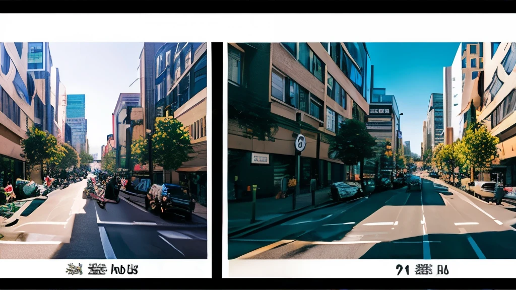City-pop streetscape image generation