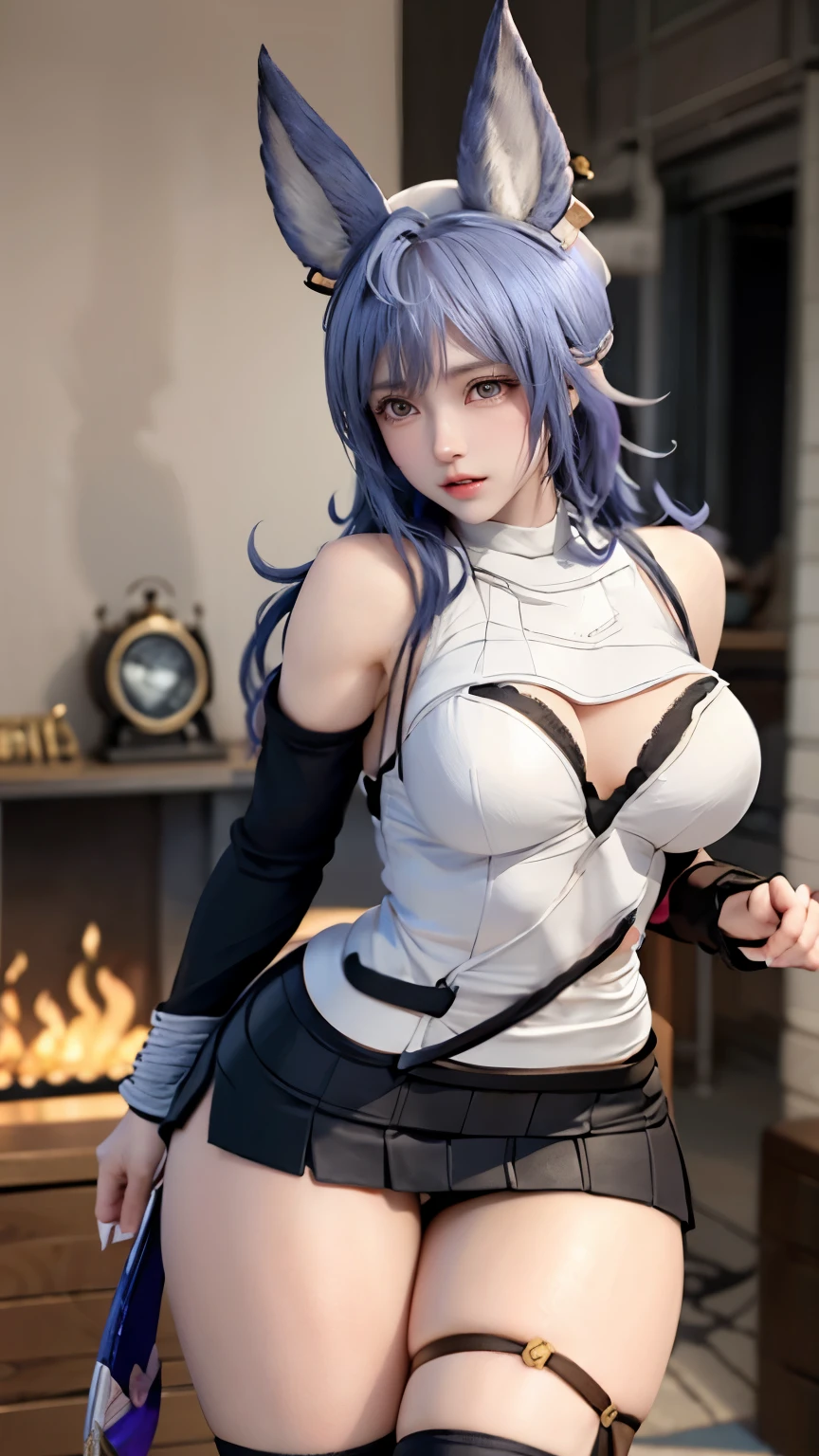 (very delicate and beautiful:1.2)super model,perfect shape,girl's,,Thighhighs,beautiful feet,beret,gentle expression,spoiled look,Innocent face,ミニskirt,big breasts,beautiful breasts,voluptuous,bike shorts,,givenchy,masterpiece, highest quality, High resolution, 8K, , skirt, uniform, short hair, messy hair, blush, sexy pose, big breasts, seductive pose, sweating,, sweating, cityscape, vivid details, super detail, realistic skin texture, Surface details, Beautiful eyes in every detail, medium full shot, Girl holding a sword,flame background,