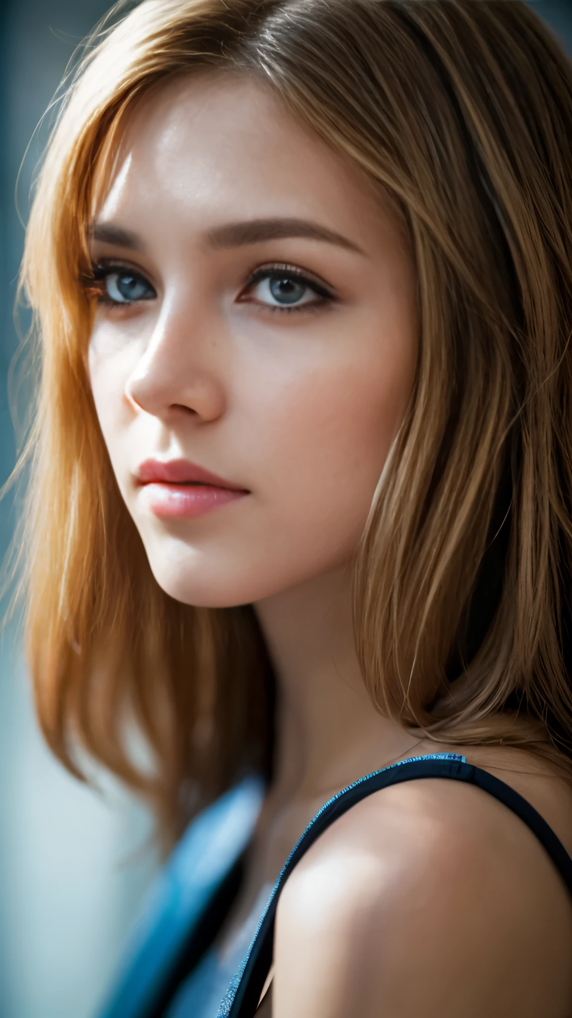 masterpiece, disorganized,Award-winning photo, very detailed, wonderful, small details, very detailed eyes and face, by lee jeffries nikon d850 film stock photos 4 kodak portra 400 camera f1.6 Lens Rich Color Surreal Realistic Texture Dramatic Lighting Art Station Trending Unreal Engine Cine Still 800 Tungsten, beautiful rad_woman, a woman with long blond hair and blue eyes ,perfect rad_face, perfect rad_body