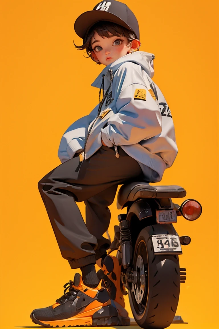 blind box,simple background,motorcycle