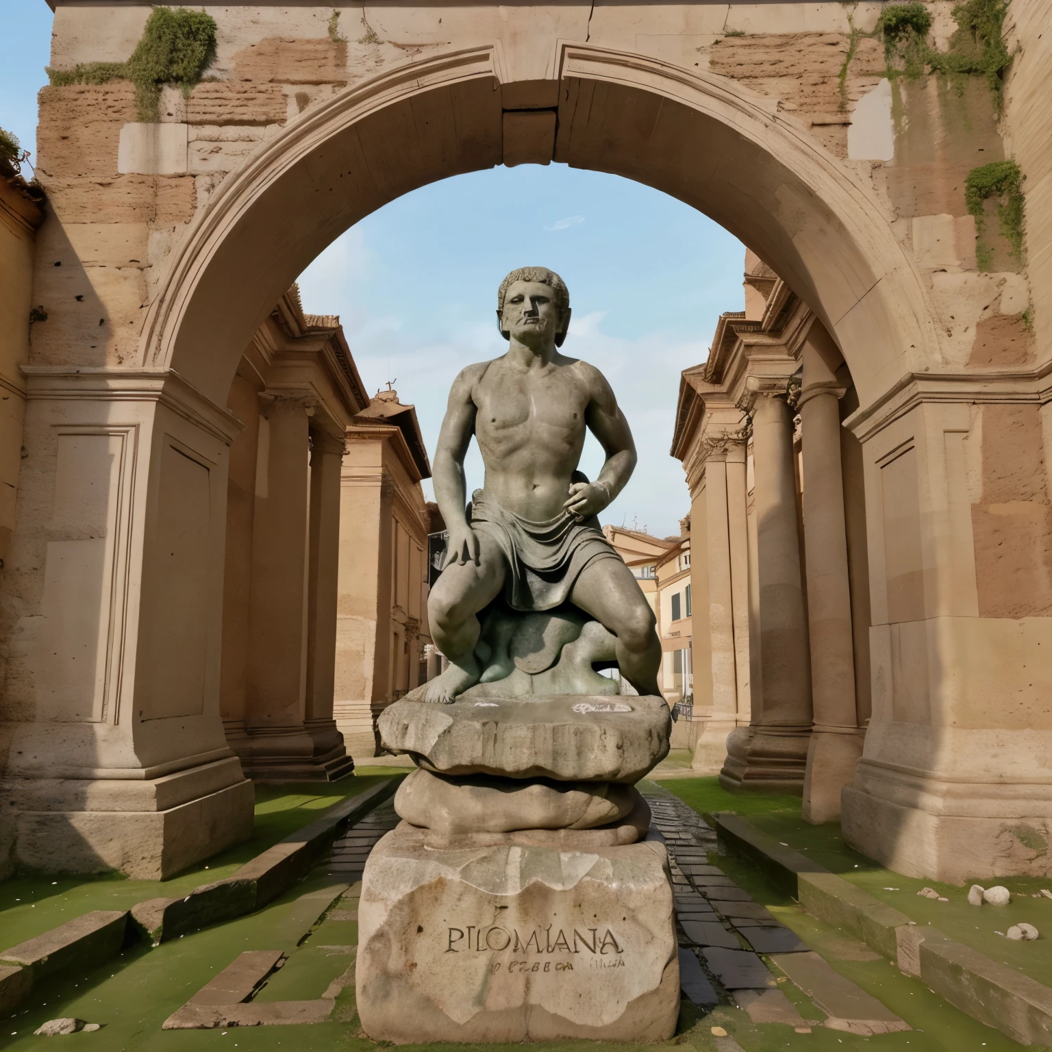 Estatuas de piedra de roma