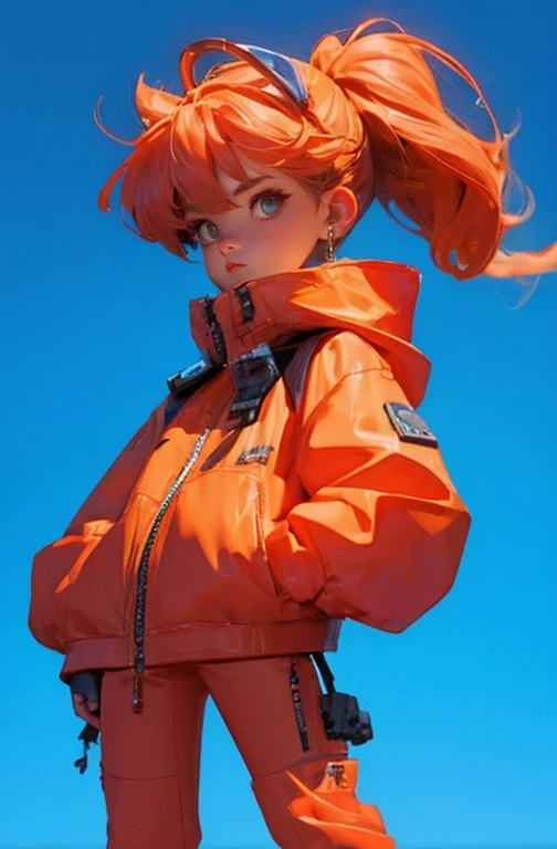 blind box,simple background,souryuu_asuka_langley, plugsuit, bodysuit, interface headset, red bodysuit, hair between eyes, pilot suit