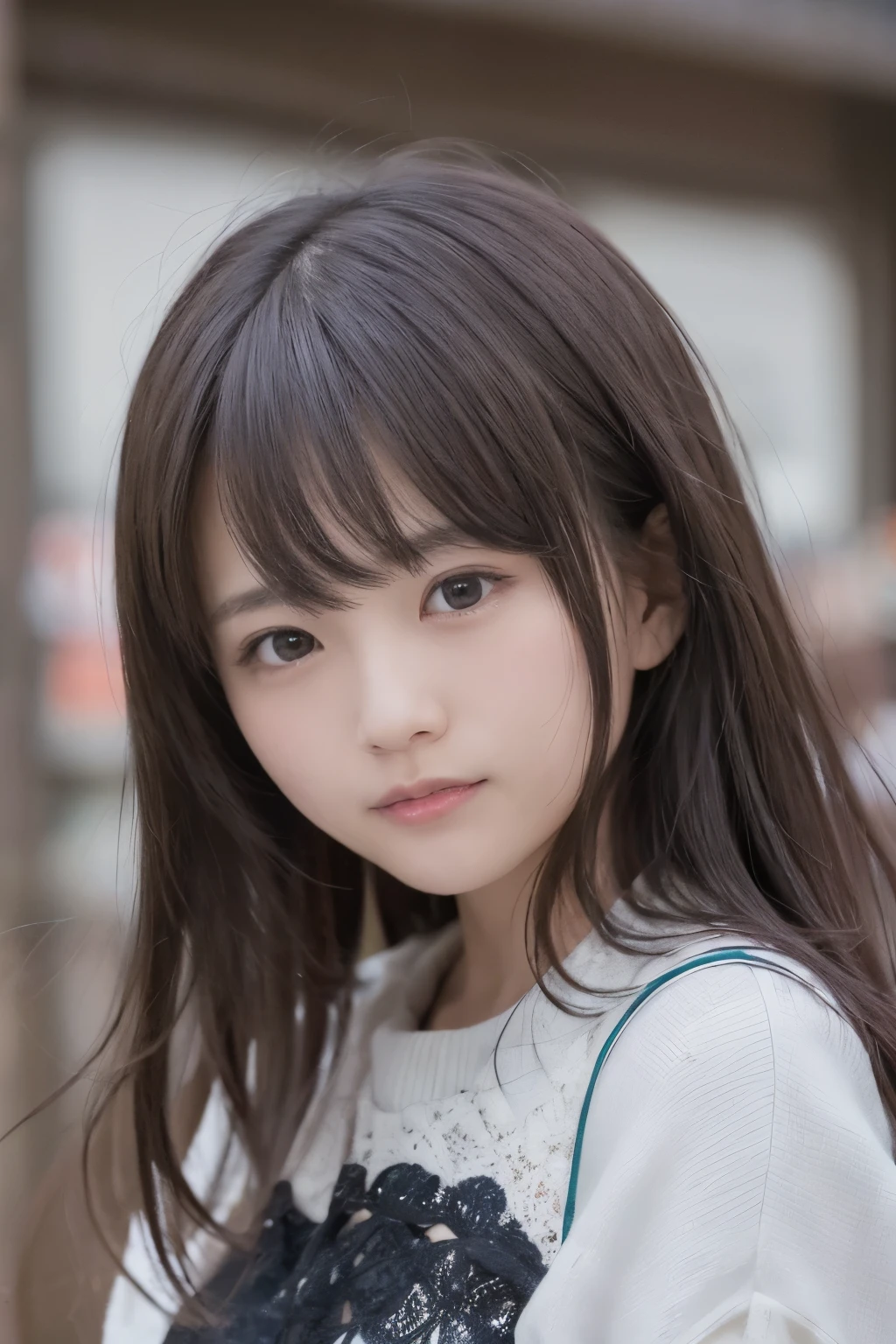 masterpiece、one beautiful girl、detailed、swollen eyes、highest quality、超AHigh resolution、(Realistis: 1.4)、original photo、1 girl、movie lighting、smile、18 year old Japanese、asian beauty、suitable、very beautiful、young face、beautiful skin、slender、simple background、(Super realistic)、(An illustration)、(High resolution)、(8K)、(非常にdetailed)、(最高のAn illustration)、(美しくdetailedな目)、(Super detailed rillette)、(wallpaper)、(detailedな顔)、Viewer's perspective、Detailed、Detailed顔、dark shadow、Inconspicuous、pureerosfaceace_v1、smile、46-point diagonal bangs、(facing the front)、neat clothes、black eyes、