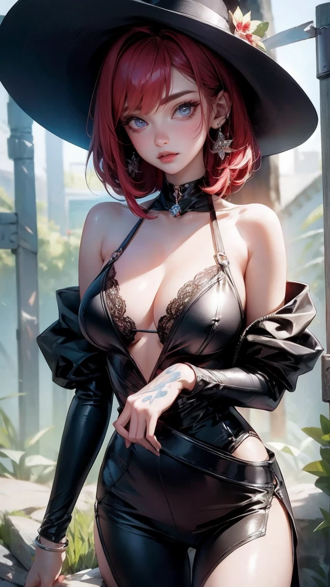 Cute Girl, cowboy shot,This is a close-up photography of a tattoo on a bikini girl’s body, black Lace bra, (very huge breasts:3), Micro shot of atrial tattoo, Close-up of name tattoo under collarbone, Extremely detailed, Intricate and beautiful tattoo designs, The girl's charm is unparalleled,perfect breast shape,red skin,, high detail, Cubist Futurism, Tonalism, by Alfons Mucha, Ghibli-like colours, Cubism, sparkle, glowing light, first-person view, UHD, high details, award winning, award winning, best quality, 8k