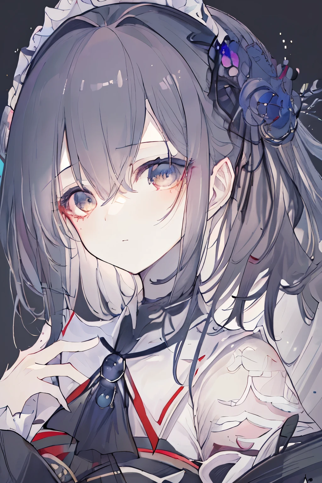 wgz style,Highly detailed portrait of a beautiful woman,perfect woman makeup,classic oil painting,Written by Shirou Masamune, Written by William Tae Kim