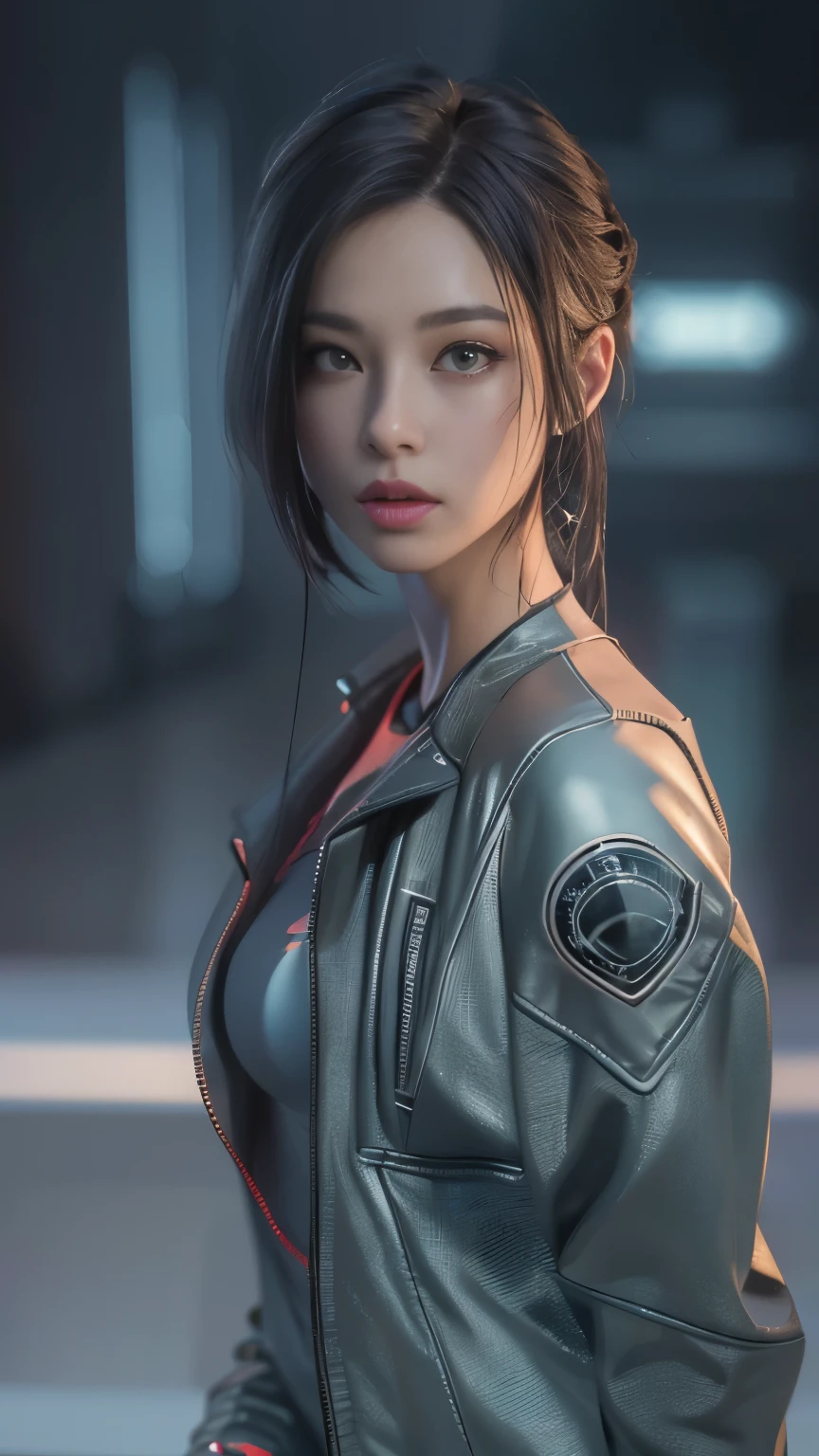 ((best quality)), ((masterpiece)), (detailed:1.4), 3d, Image of a beautiful cyberpunk woman,high dynamic range (high dynamic range),Ray tracing,NVIDIA RTX,Super resolution,Unreal 5,subsurface scattering,PBR texture,post processing,Anisotropic filtering,depth of field,Maximum clarity and sharpness,multi-layer texture,Albedo and specular maps,surface coloring,Accurate simulation of light-material interaction,Perfect proportion,octane rendering,two-tone lighting,Large aperture,Low ISO,white balance,rule of thirds,8K raw,