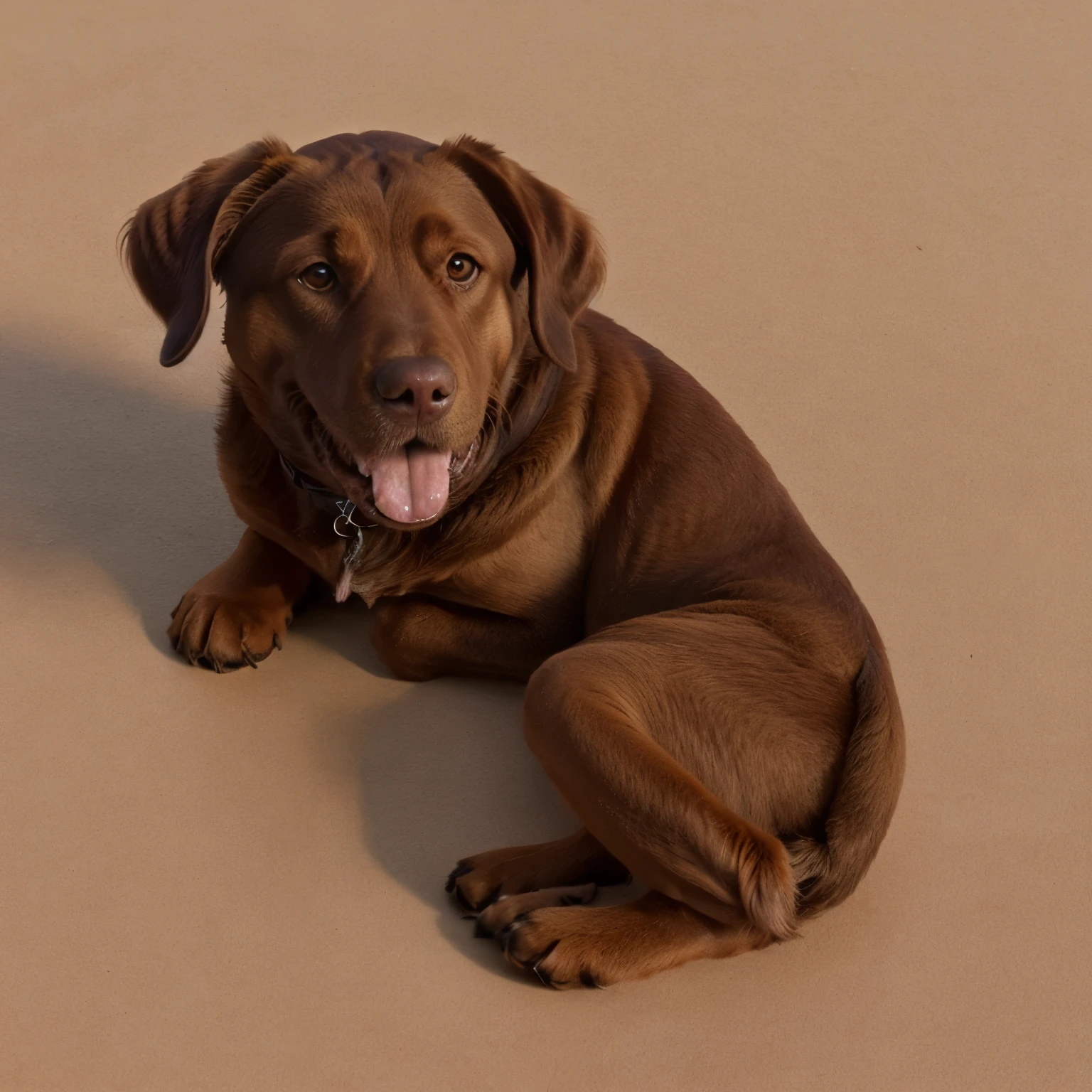 Draw a brown dog