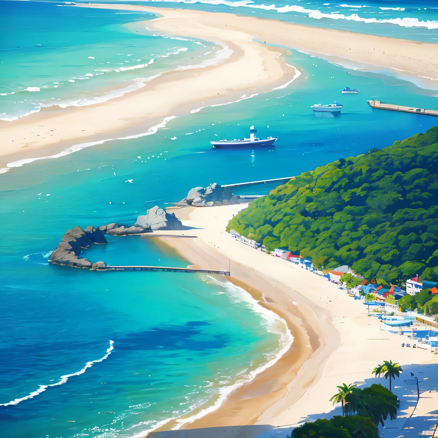 water, seaside, beach, Sunny