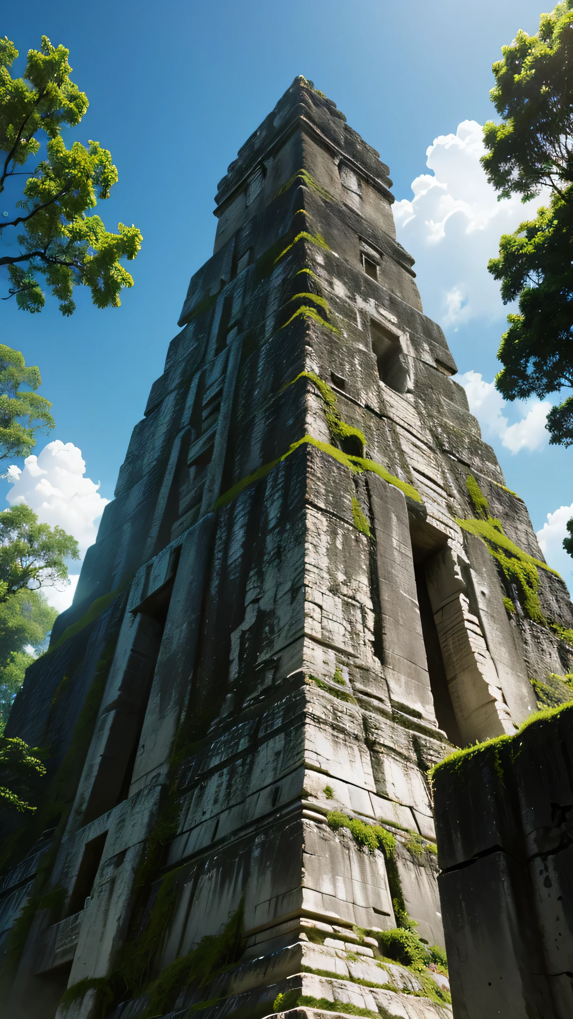 Tikal temple, 8k, high quality