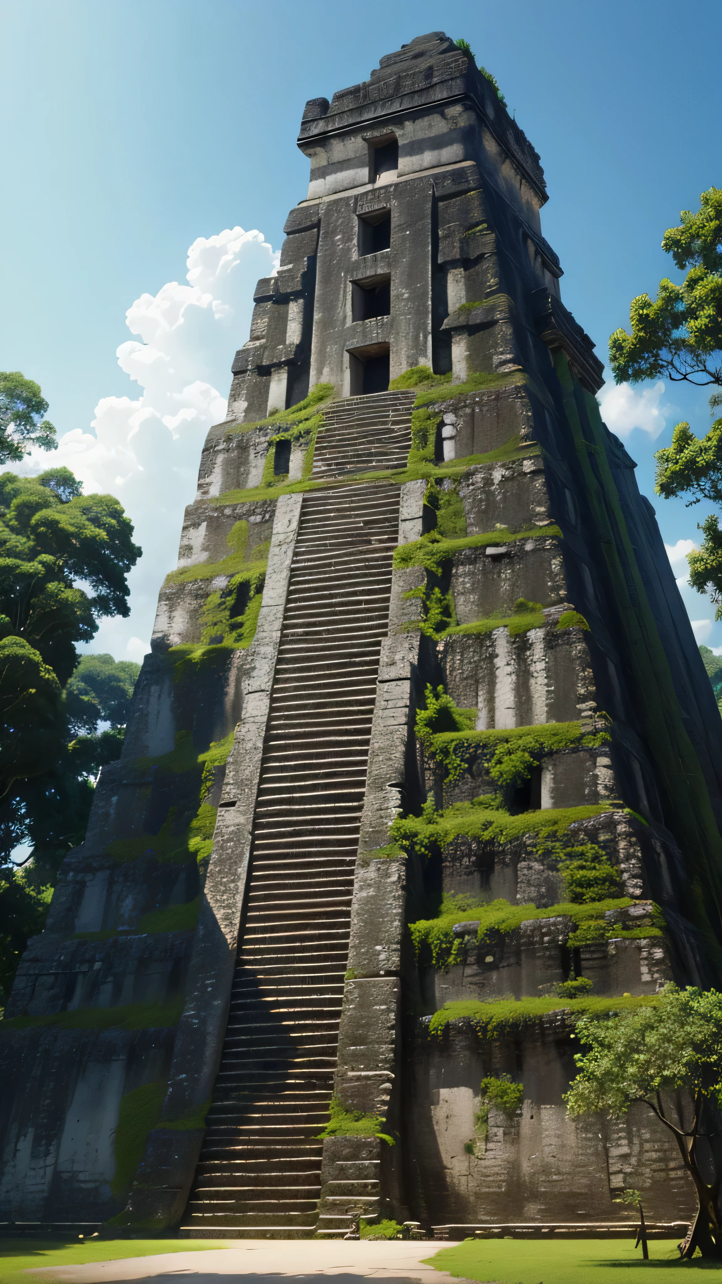 Tikal temple, 8k, high quality
