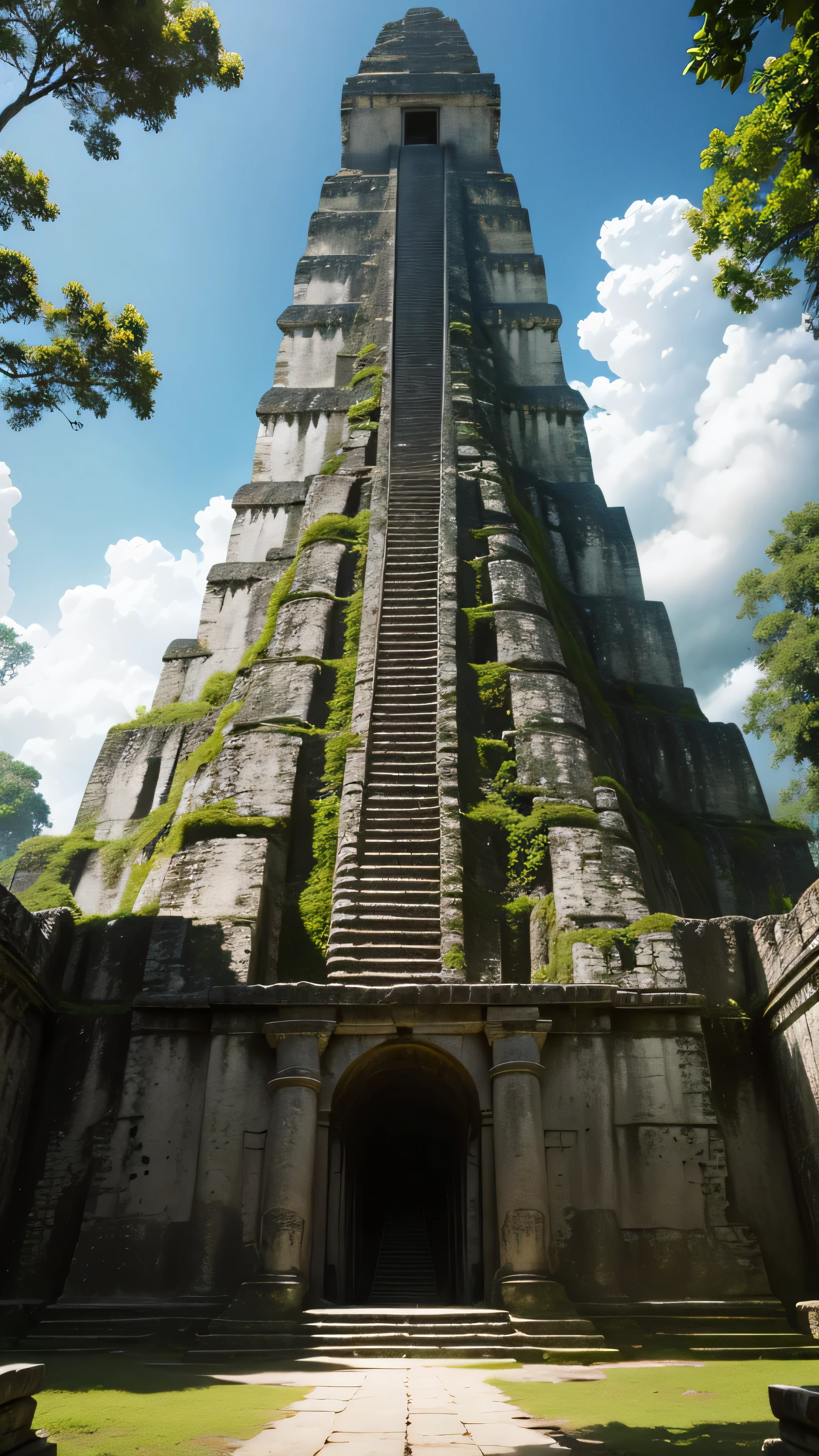 Tikal temple, 8k, high quality 