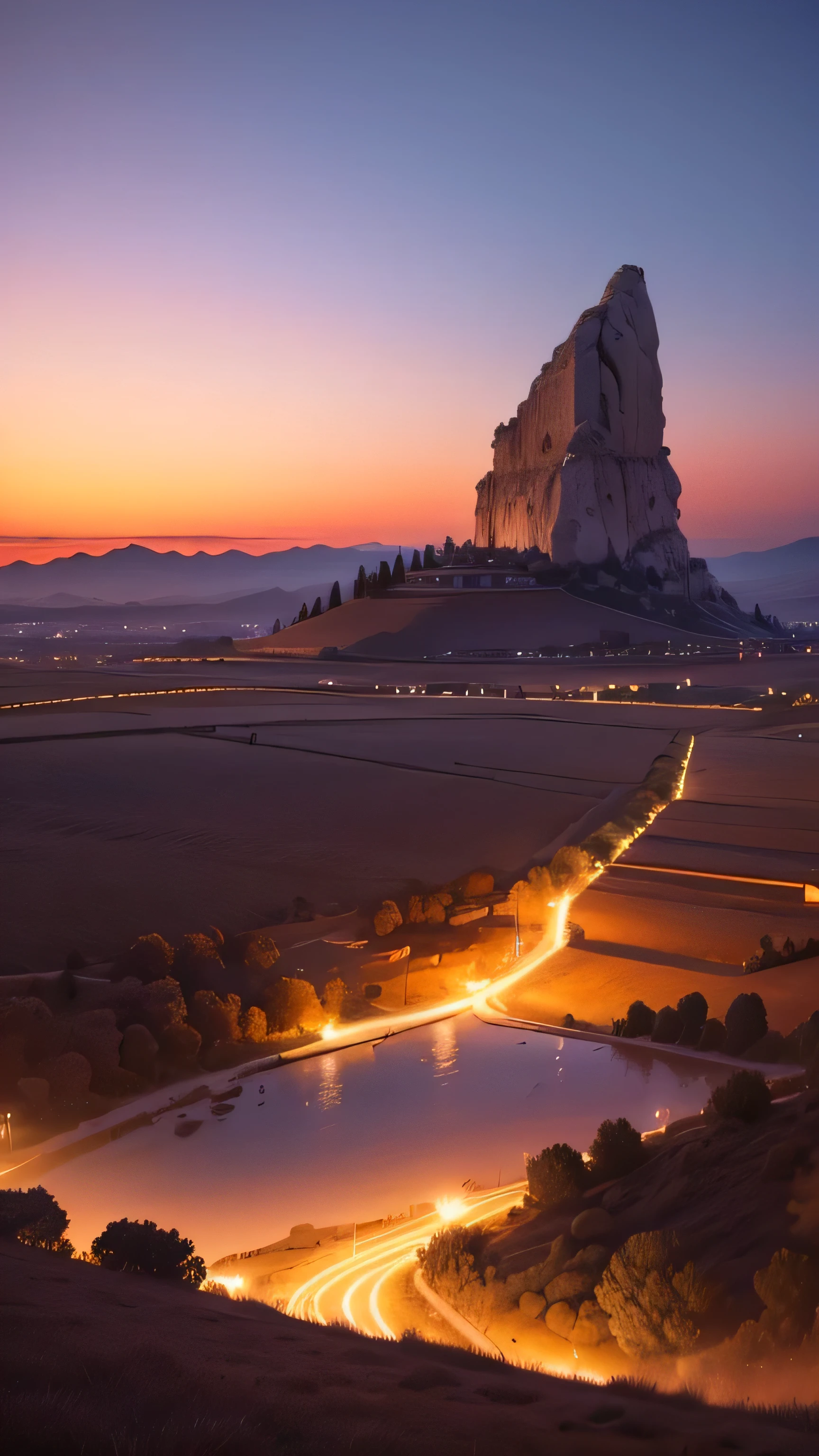 ancient site of troya, Turkey, twilight sky, 8k, high quality