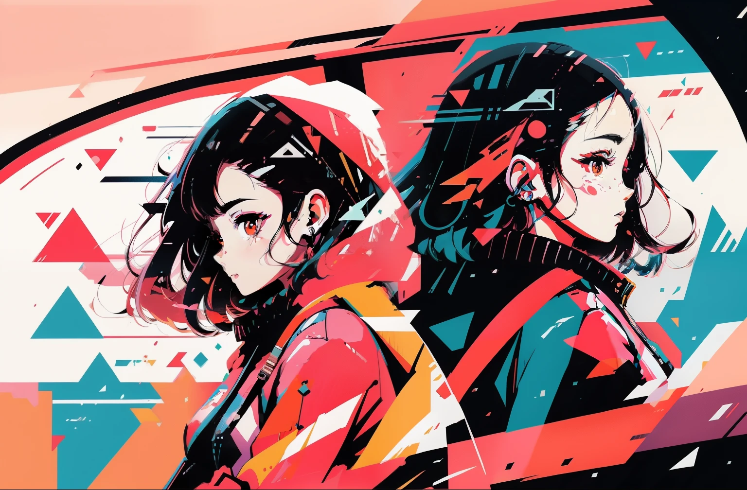 Anime girl riding a bus with a laptop on her lap, anime style 4 k, digital anime illustration, anime style illustration, anime style. 8K, anime style mixed with fujifilm, anime moe art style, anime art style, lofi girl, anime styled digital art, modern anime style, anime graphic illustration, lofi art style, beautiful anime art style