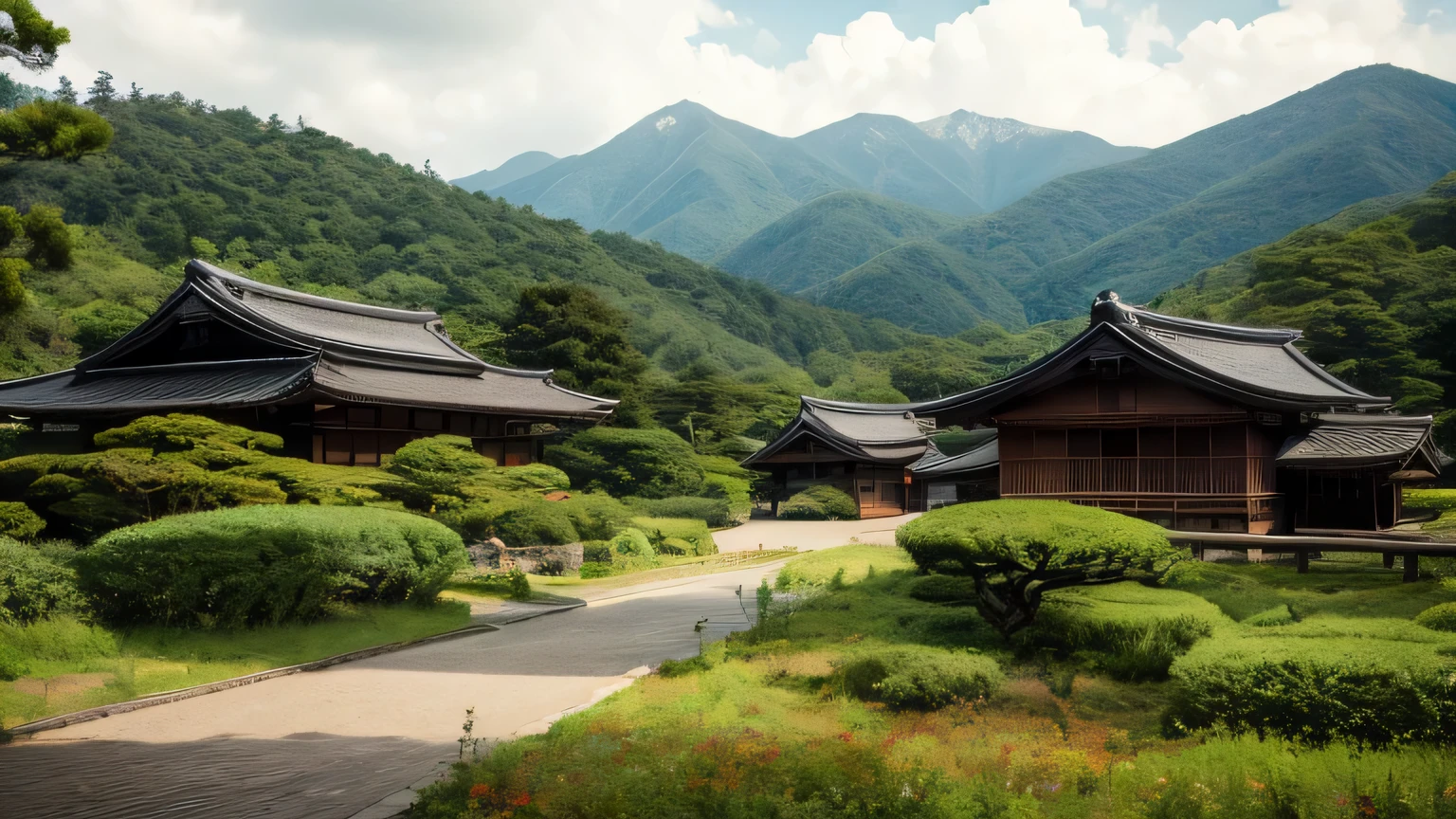 Old Japanese landscape