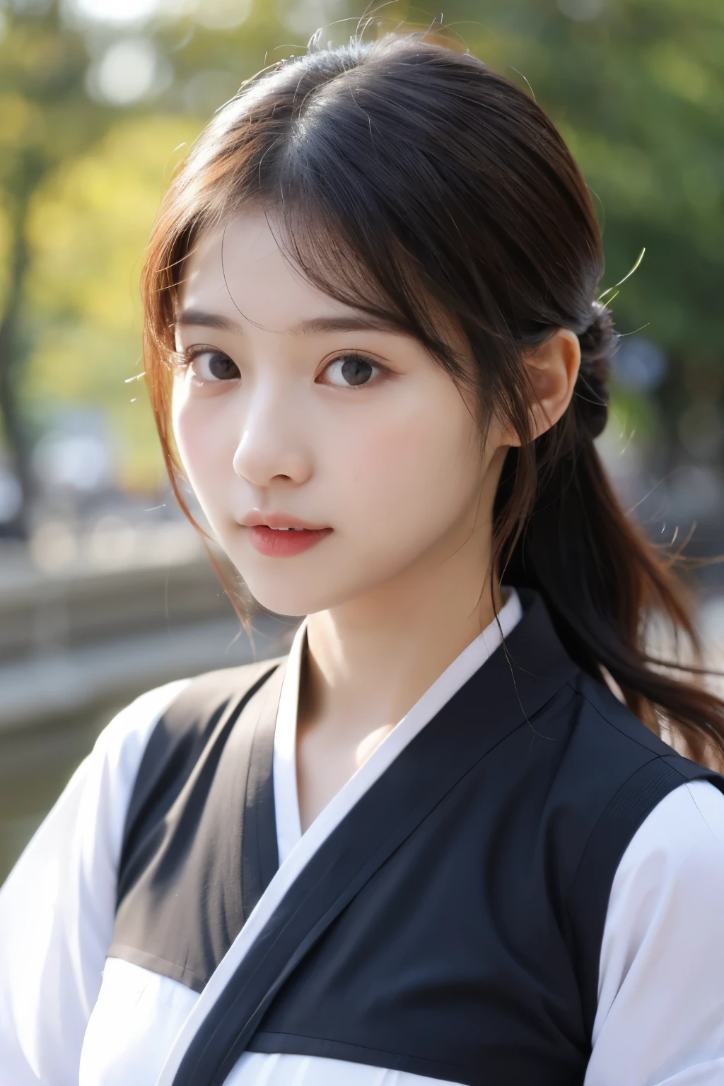 Korea wearing Hanfu((best quality)), ((masterpiece)), (detailed), perfect face