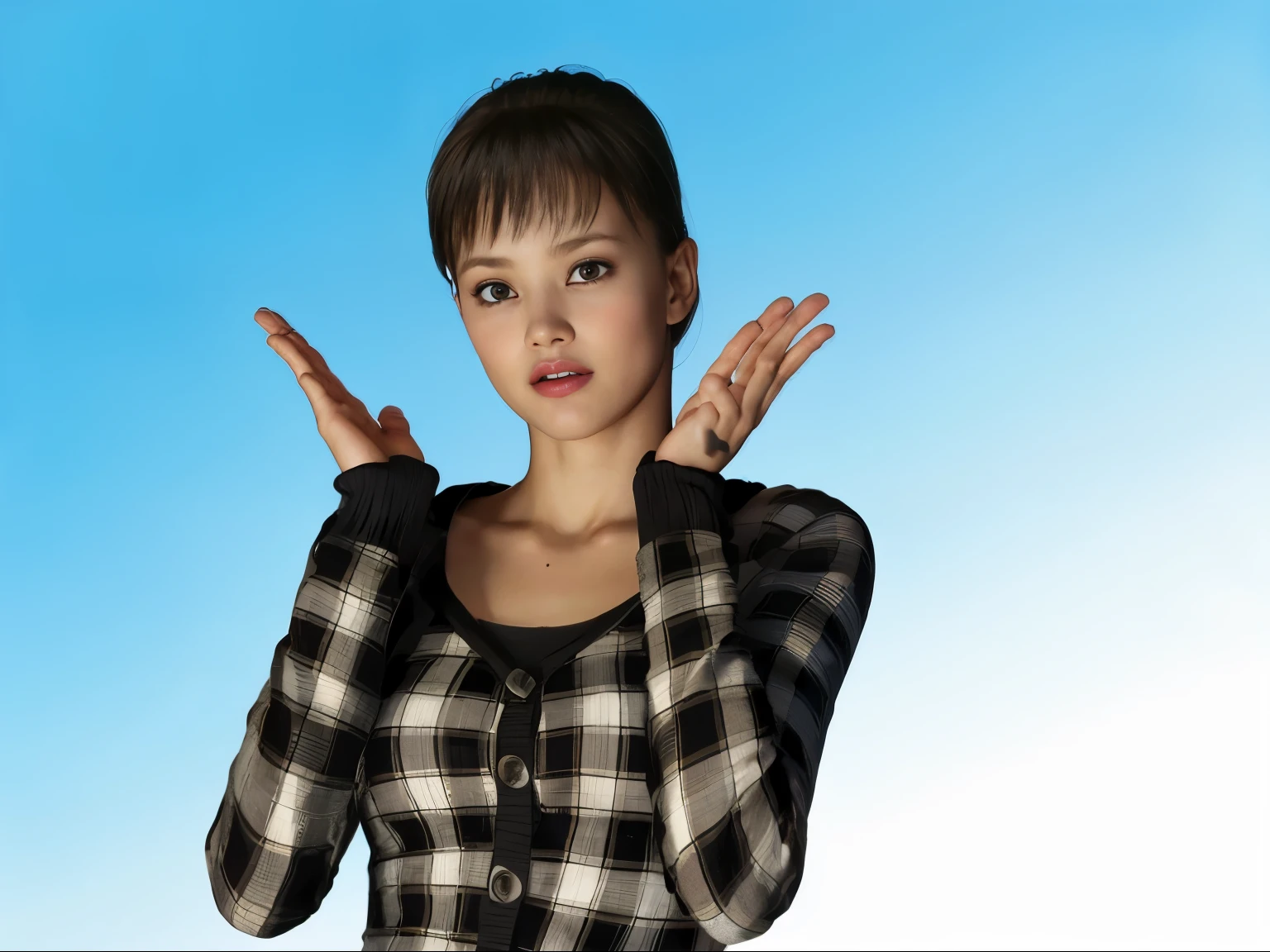 (8K, highest quality, masterpiece:1.2), (realistic, photo-realistic:1.37), Super detailed,highest quality, ultra high resolution, professional lighting, photon mapping, radio city, Physically based rendering, cinematic lighting, late night path,written boundary depth, sharp focus,sunbeam, good composition,(Bokeh:1.2) 1 girl,alone,(whole body), (closed mouth),fine and beautiful eyes, stop temporarily, tight waist,Japanese high school girl, black hair,messy hair,long hair fluttering in the wind,(Ulzzang-6500:1.2)
mix 4, hiqcgbody