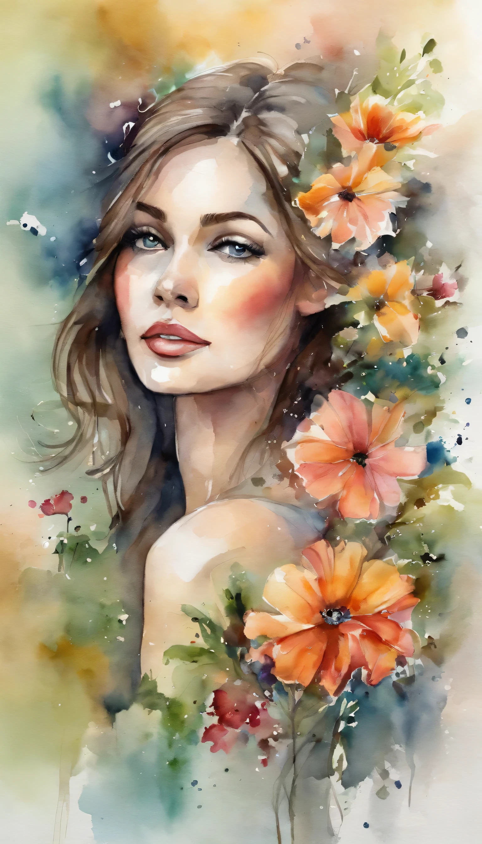 olhando para o computador, mulher, fone de ouvido, quarto, flores, lofi , sentada estudando e olhando para o computador, fone de ouvido, flores