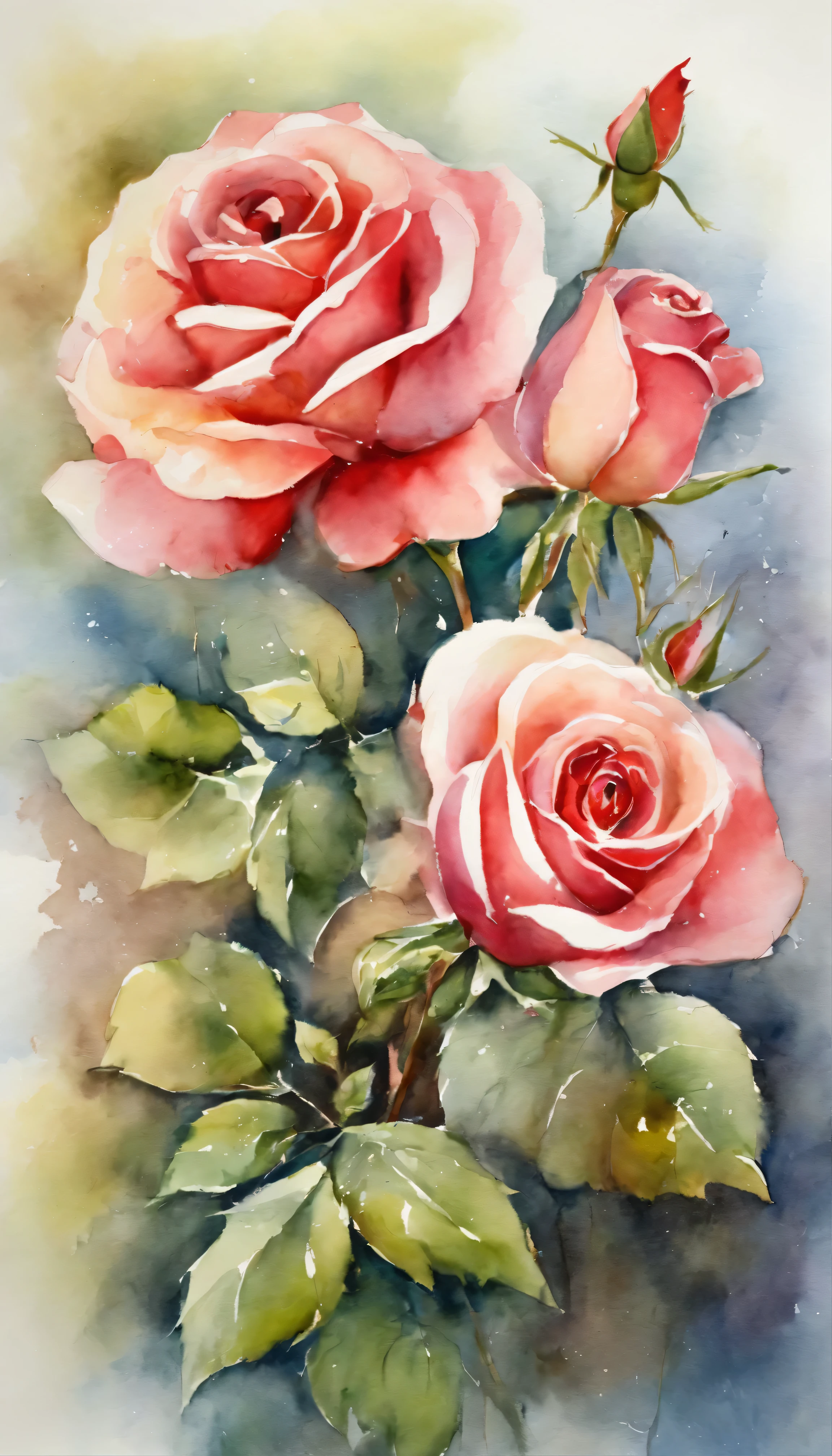 ((Flower roses)), Lovely garden, Softness in the landscape, 8K resolution, gorgeous illumination, SuperiorQuality