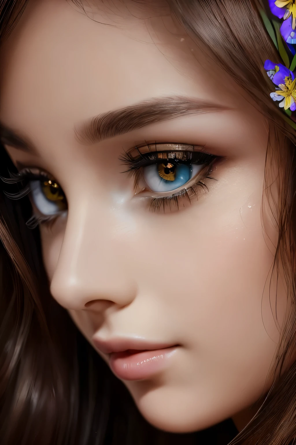(best quality,4k,8k,highres,masterpiece:1.2),ultra-detailed,(realistic,photorealistic,photo-realistic:1.37),beautiful detailed eyes,beautiful detailed lips,extremely detailed eyes and face,longeyelashes,1girl,illustration,floral background,vivid colors,soft lighting