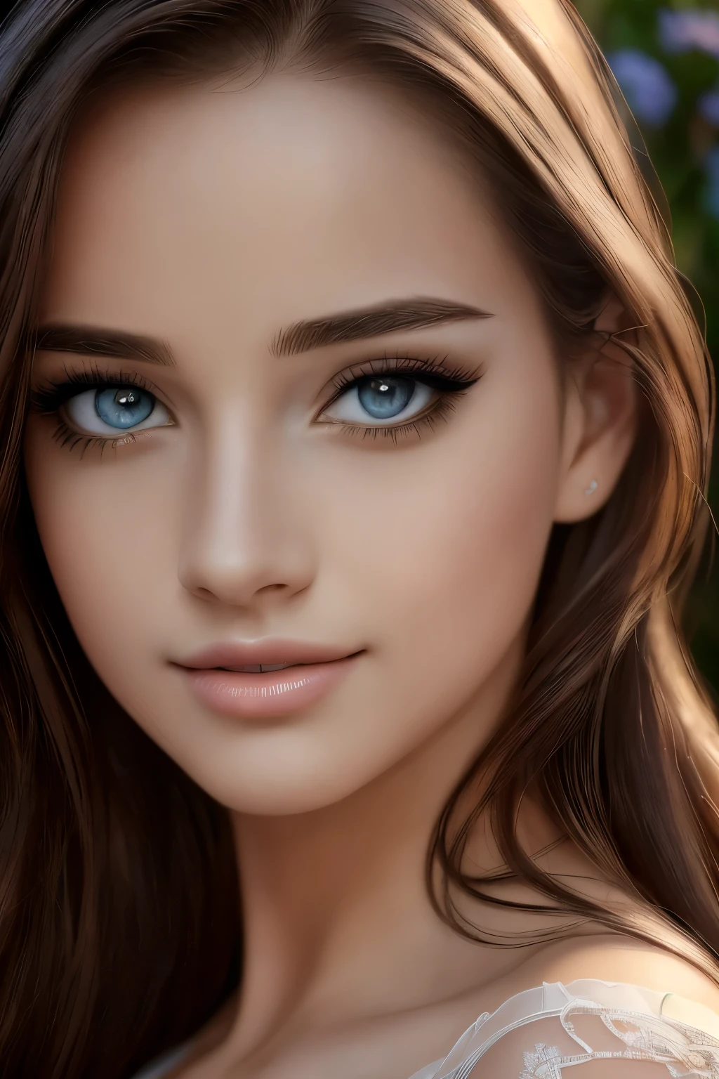 (best quality,4k,8k,highres,masterpiece:1.2),ultra-detailed,(realistic,photorealistic,photo-realistic:1.37),beautiful detailed eyes,beautiful detailed lips,extremely detailed eyes and face,longeyelashes,1girl,illustration,floral background,vivid colors,soft lighting