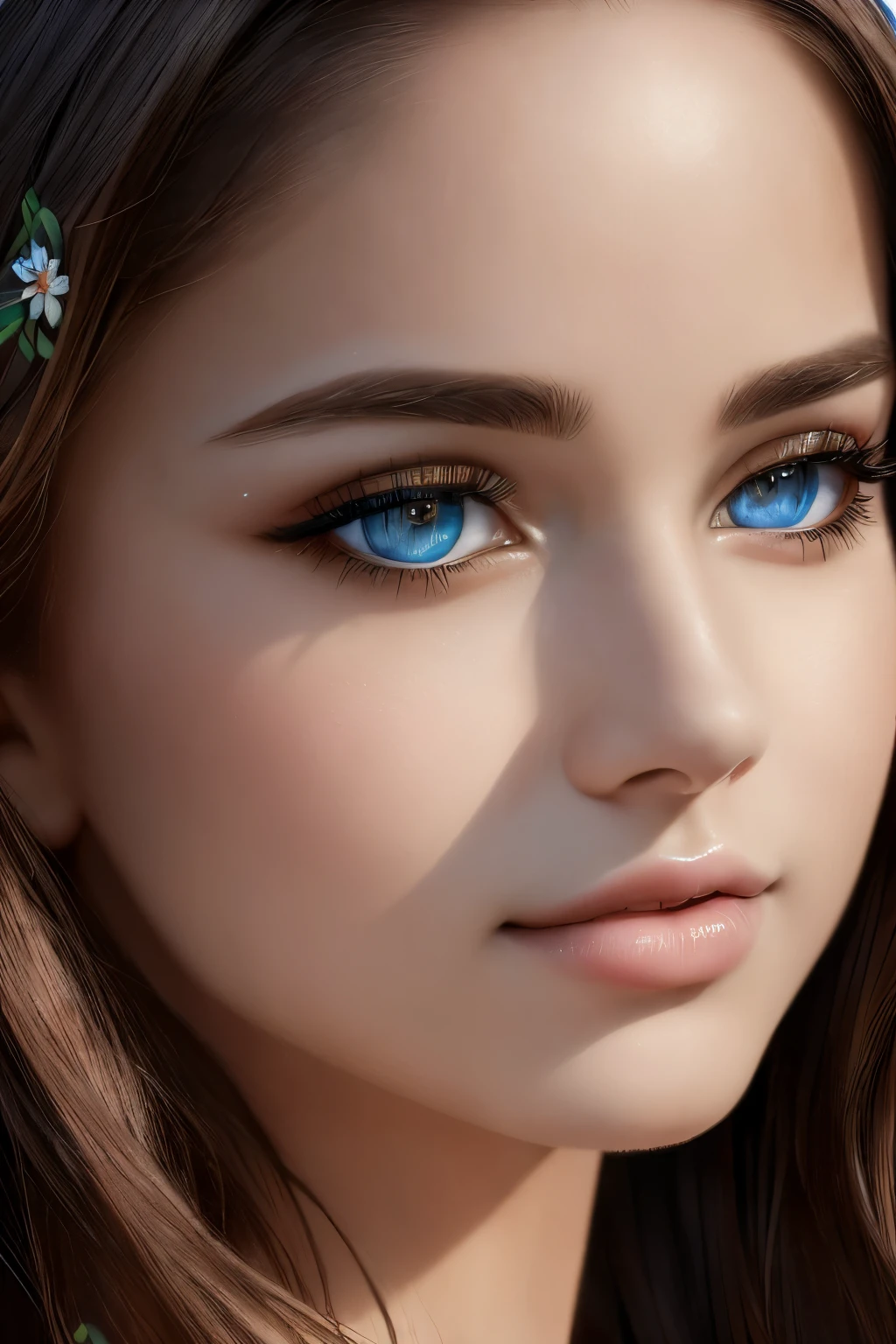 (best quality,4k,8k,highres,masterpiece:1.2),ultra-detailed,(realistic,photorealistic,photo-realistic:1.37),beautiful detailed eyes,beautiful detailed lips,extremely detailed eyes and face,longeyelashes,1girl,illustration,floral background,vivid colors,soft lighting