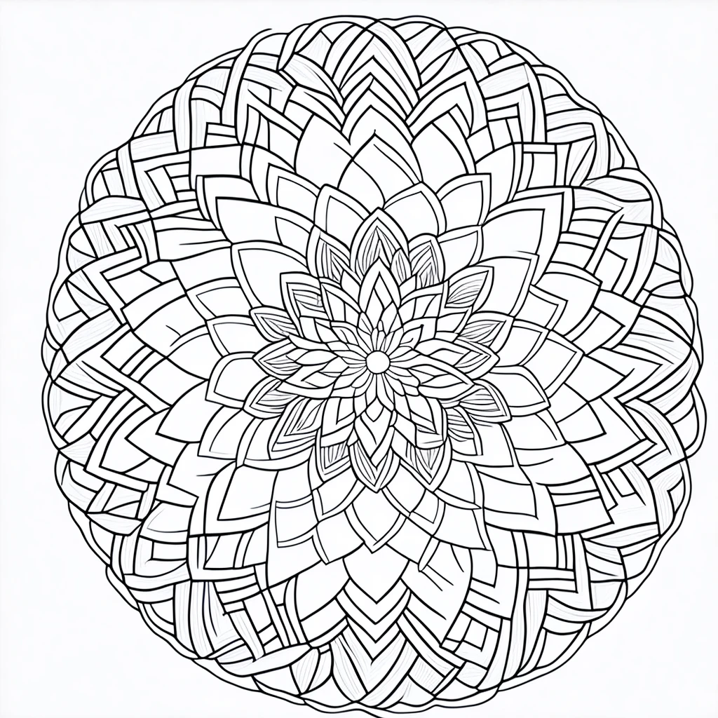 Mandala coloring book page, white background, thick line, no shadows, no colors, no black, arabic mandalas