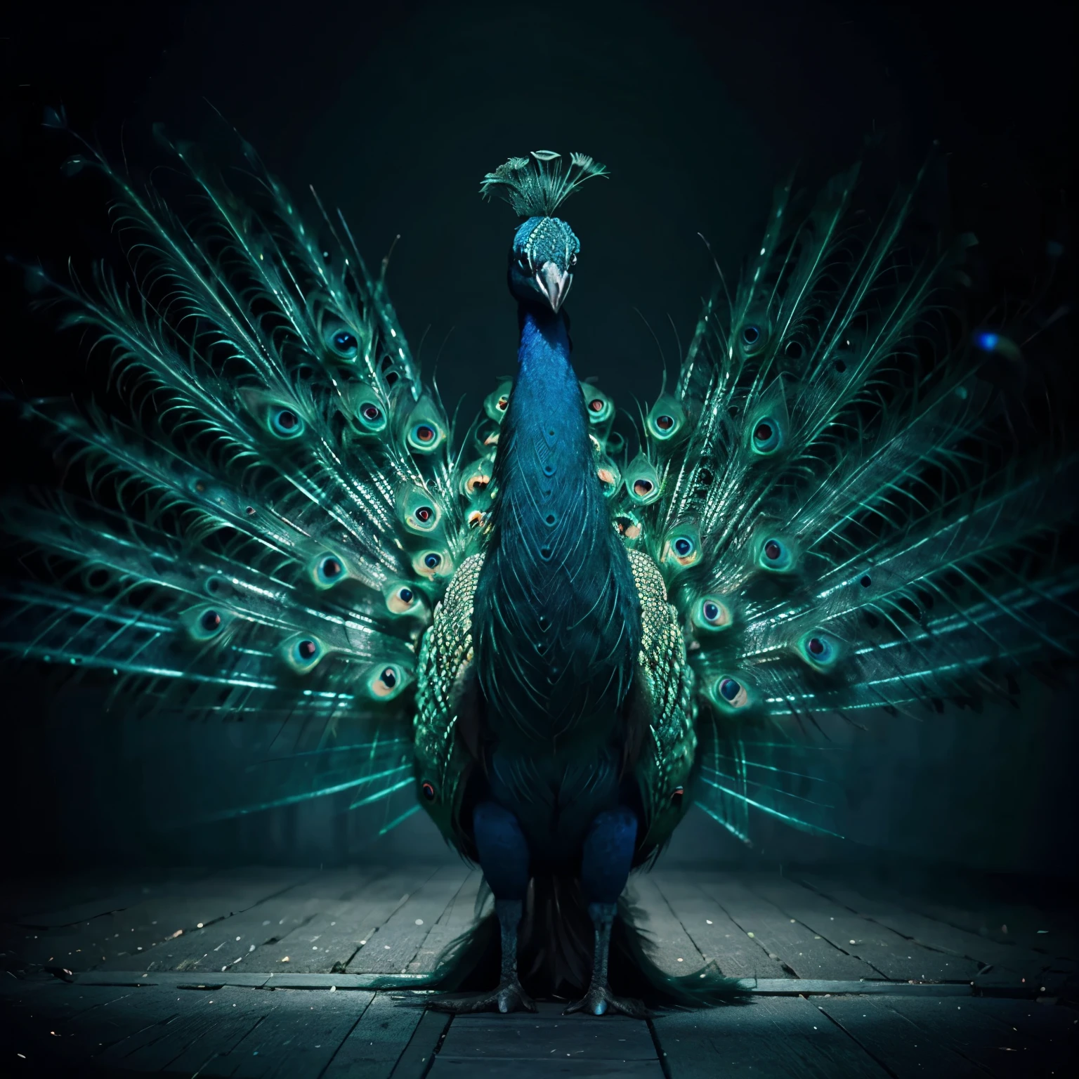 A Peacock Patronum from Harry Potter
